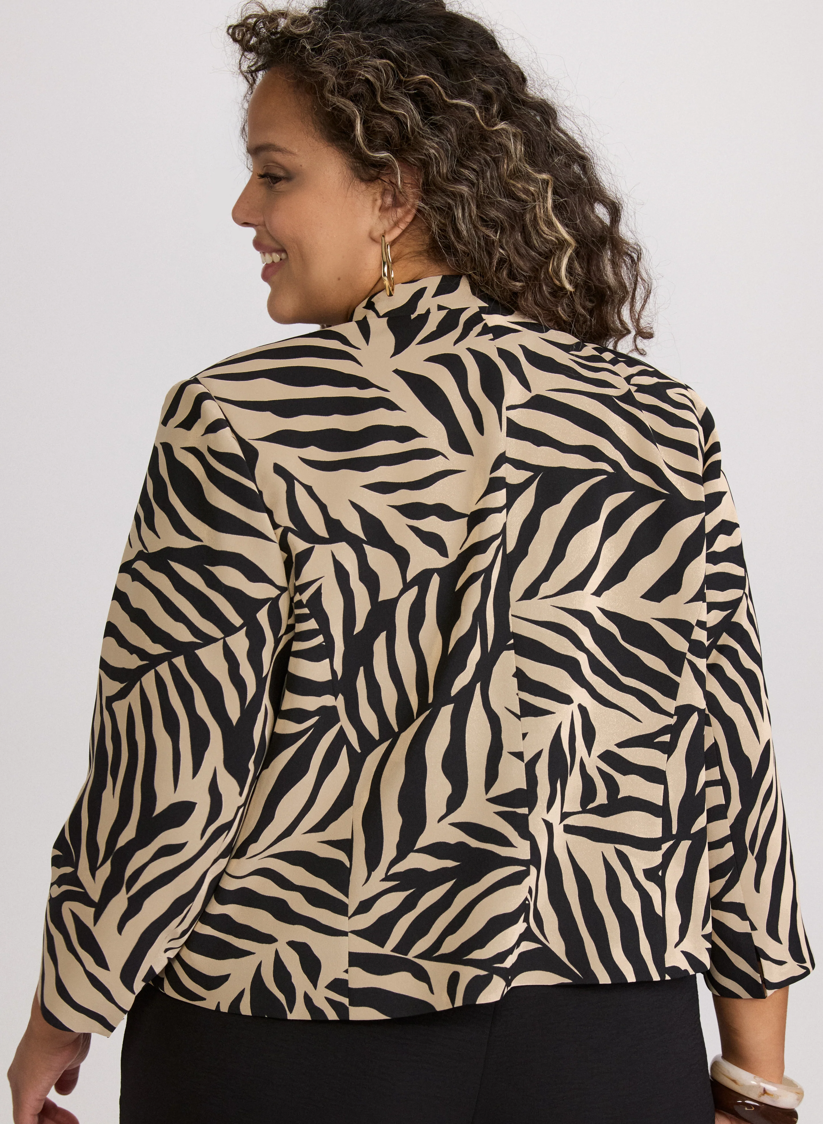 Leaf Print Jacket - Image 4