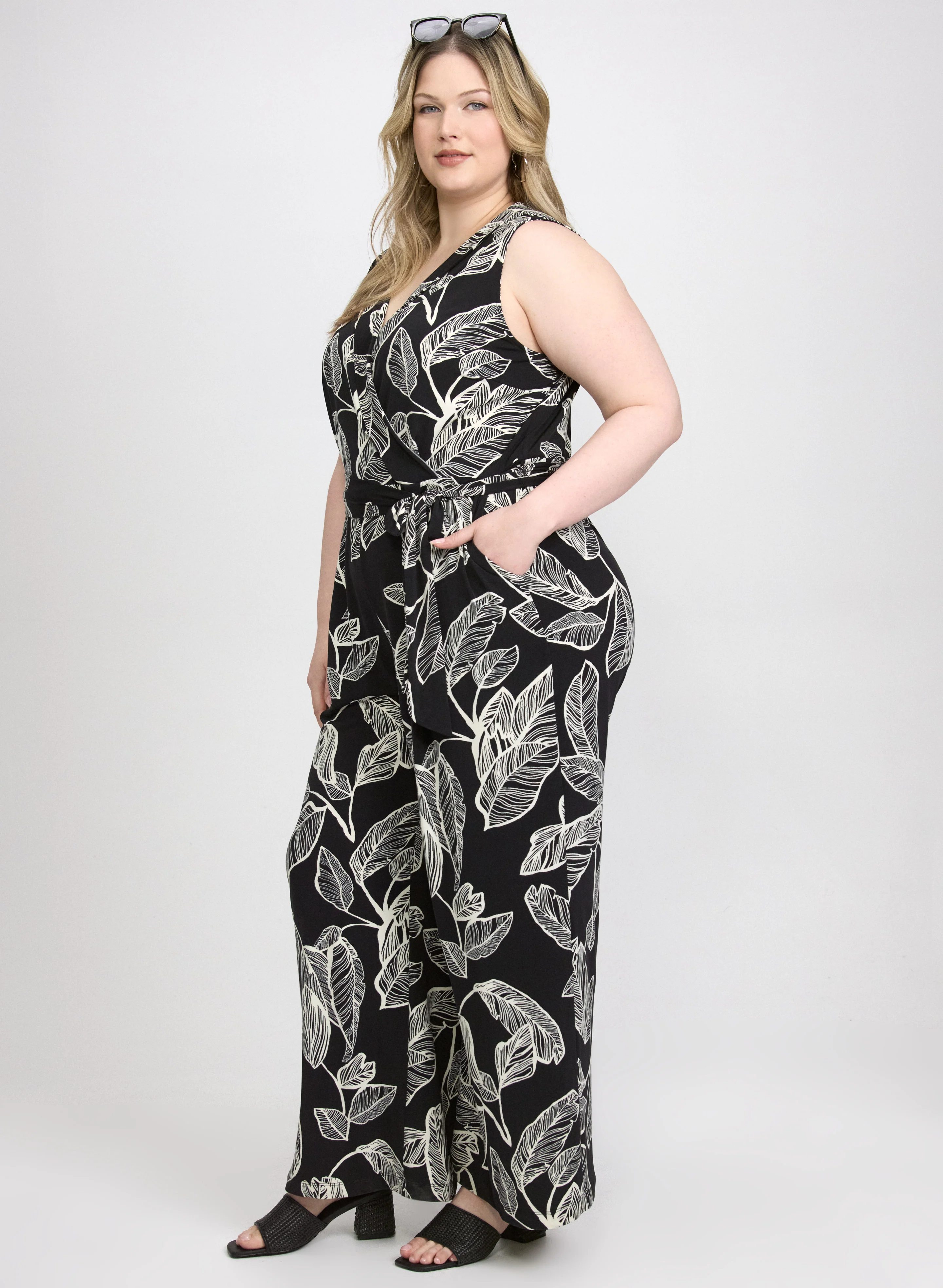 Leaf Print Jumpsuit - Image 2