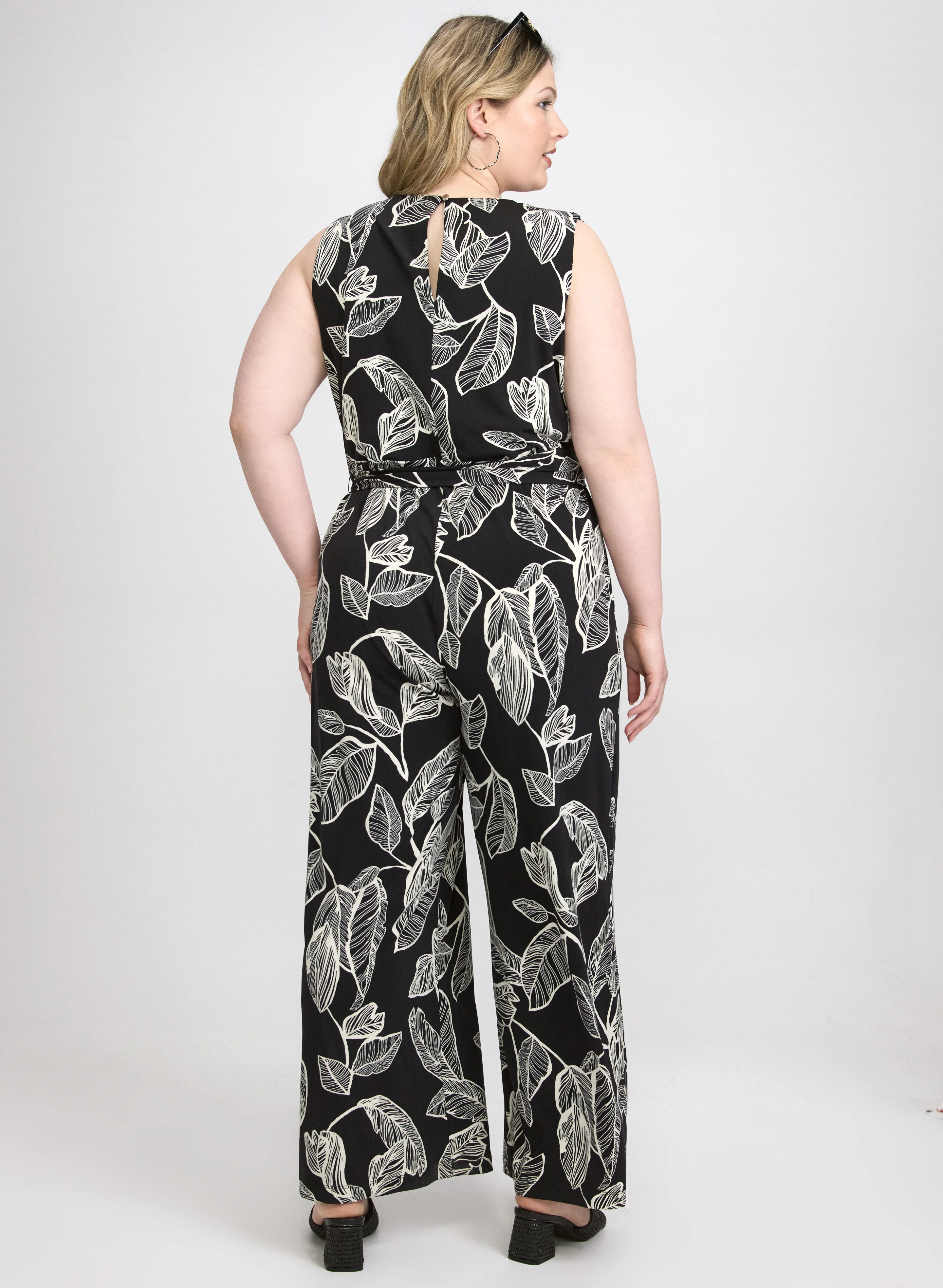 Leaf Print Jumpsuit - Image 3