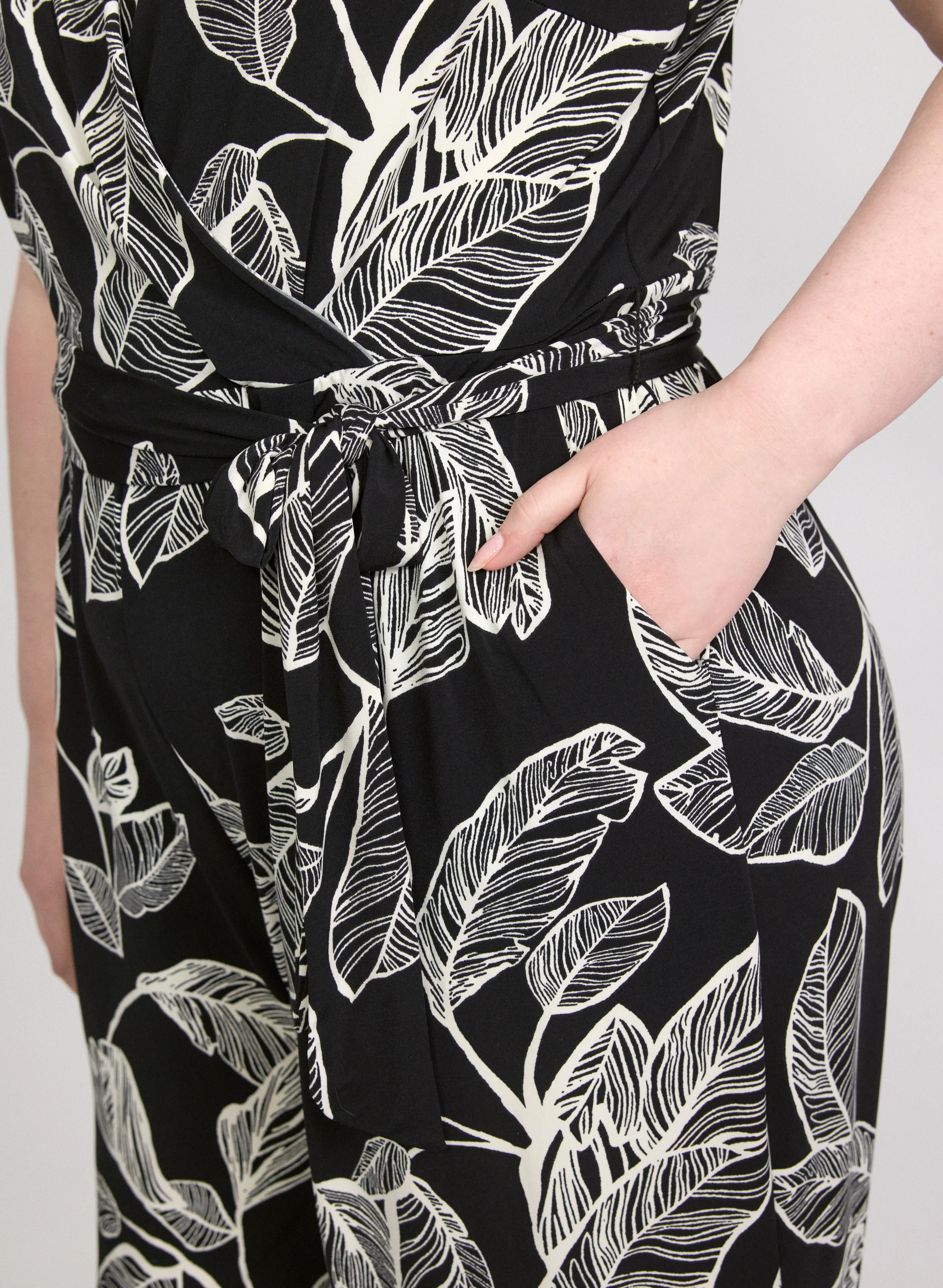 Leaf Print Jumpsuit - Image 5