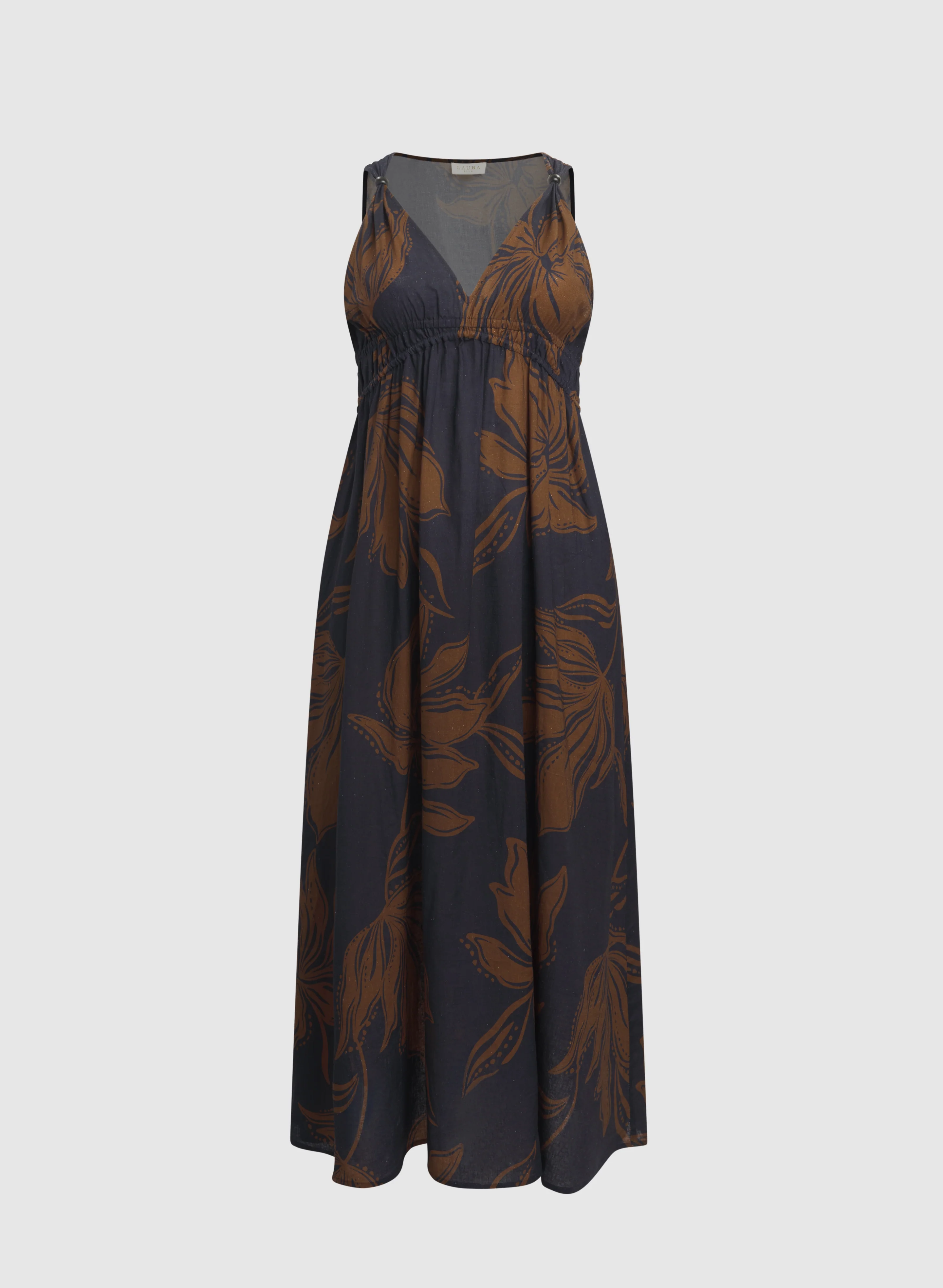 Leaf Print Maxi Dress - Image 6