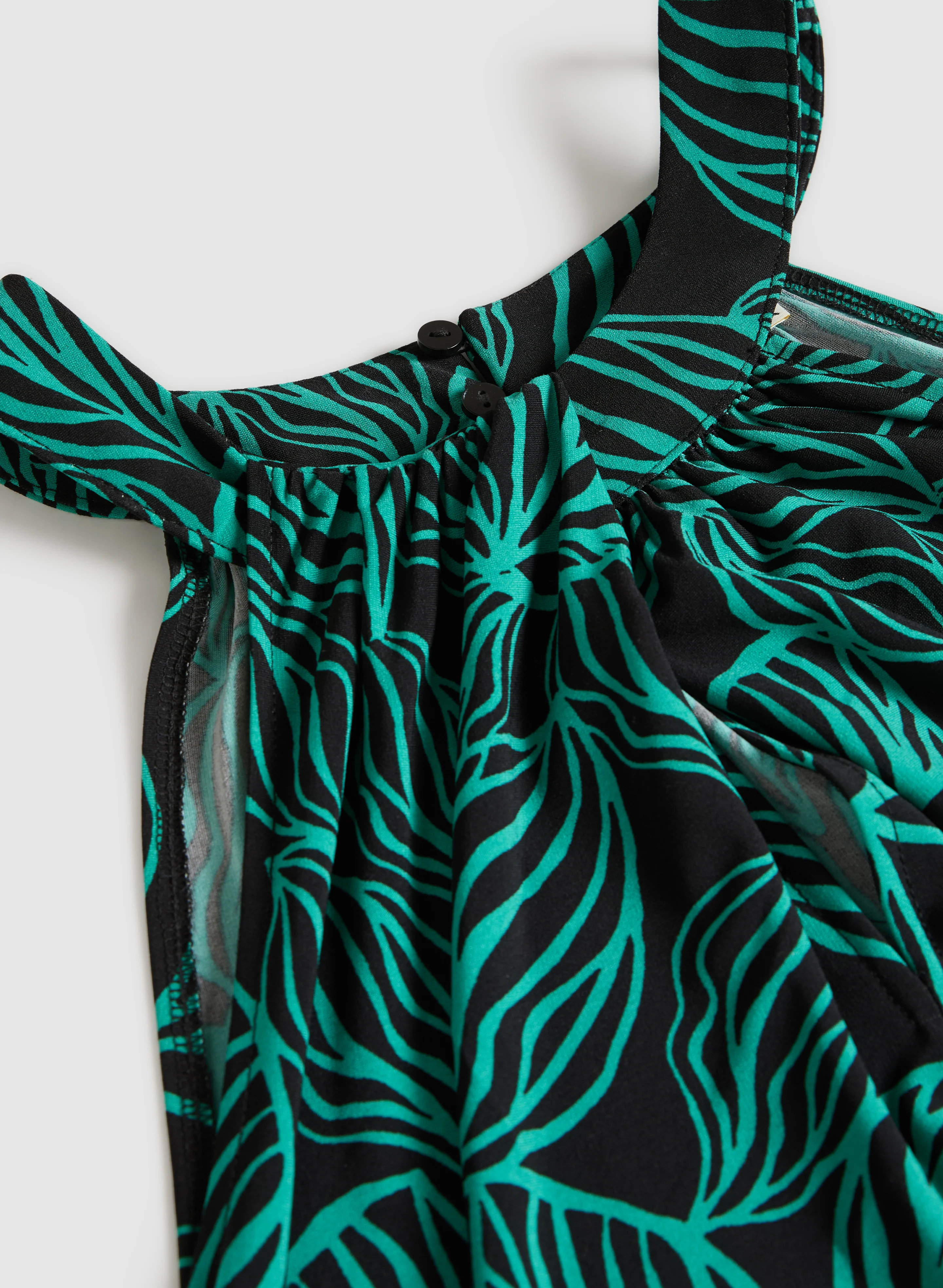 Leaf Print Maxi Dress - Image 6