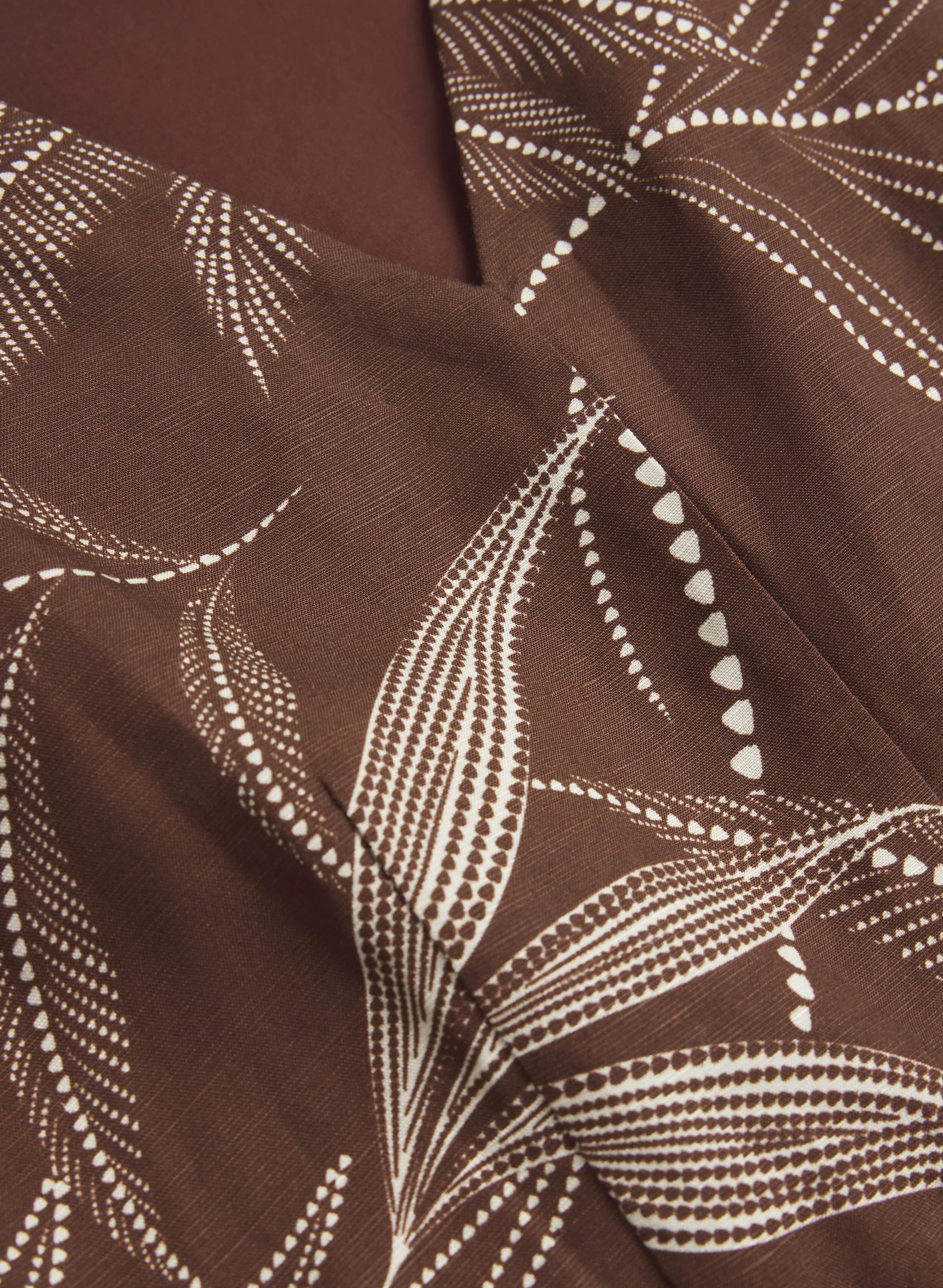 Leaf Print Midi Dress - Image 7