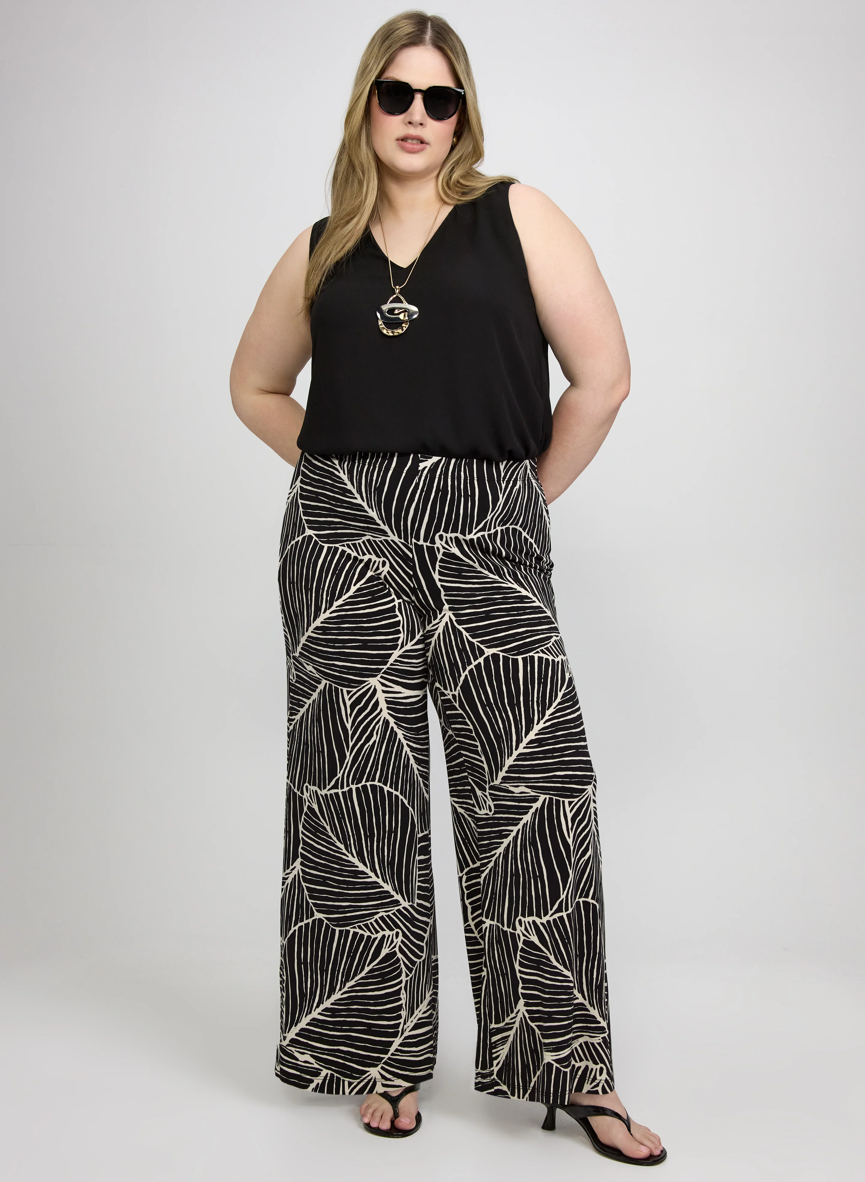 Leaf Print Pants - Image 3