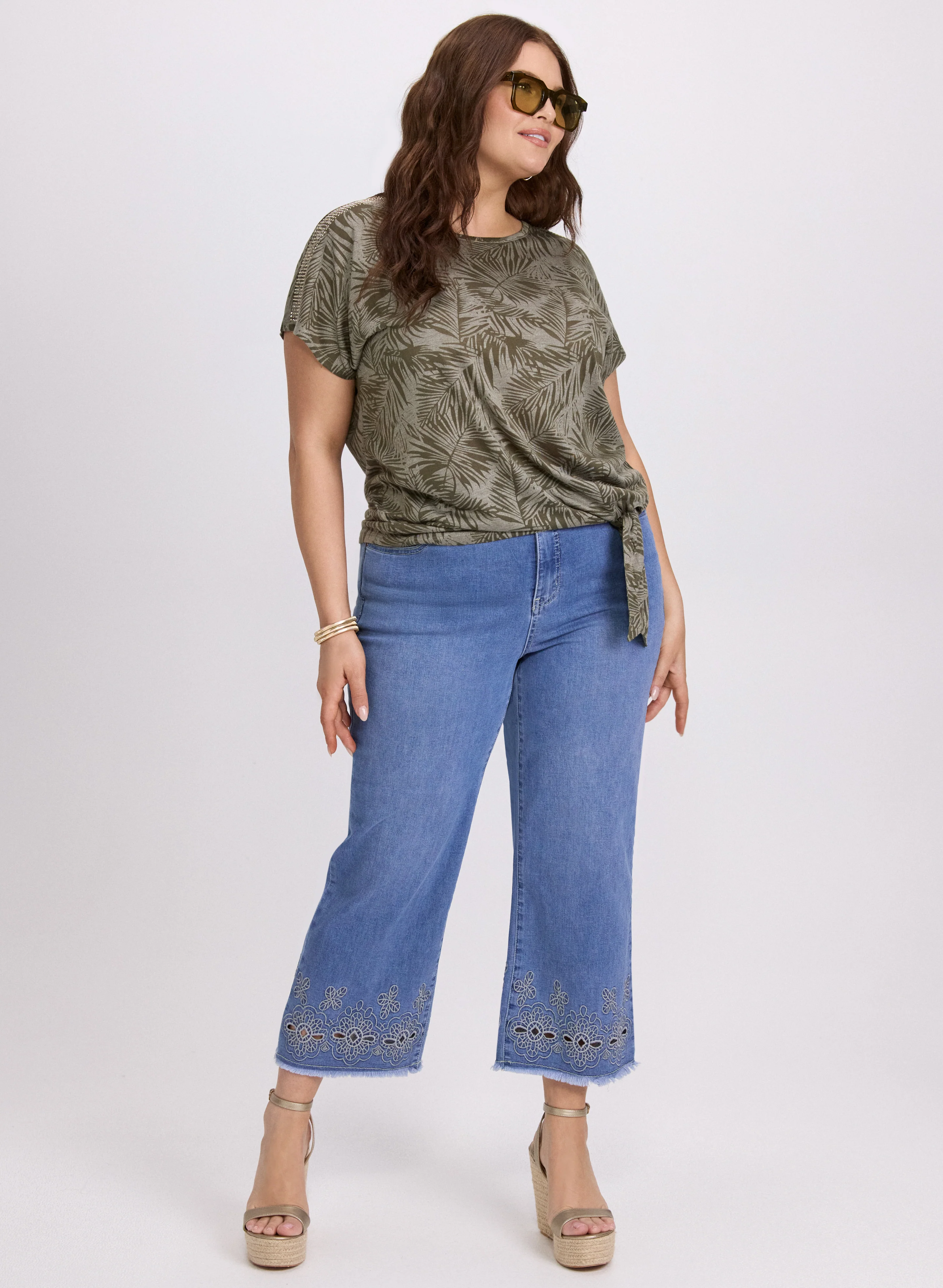 Leaf Print T-Shirt - Image 3