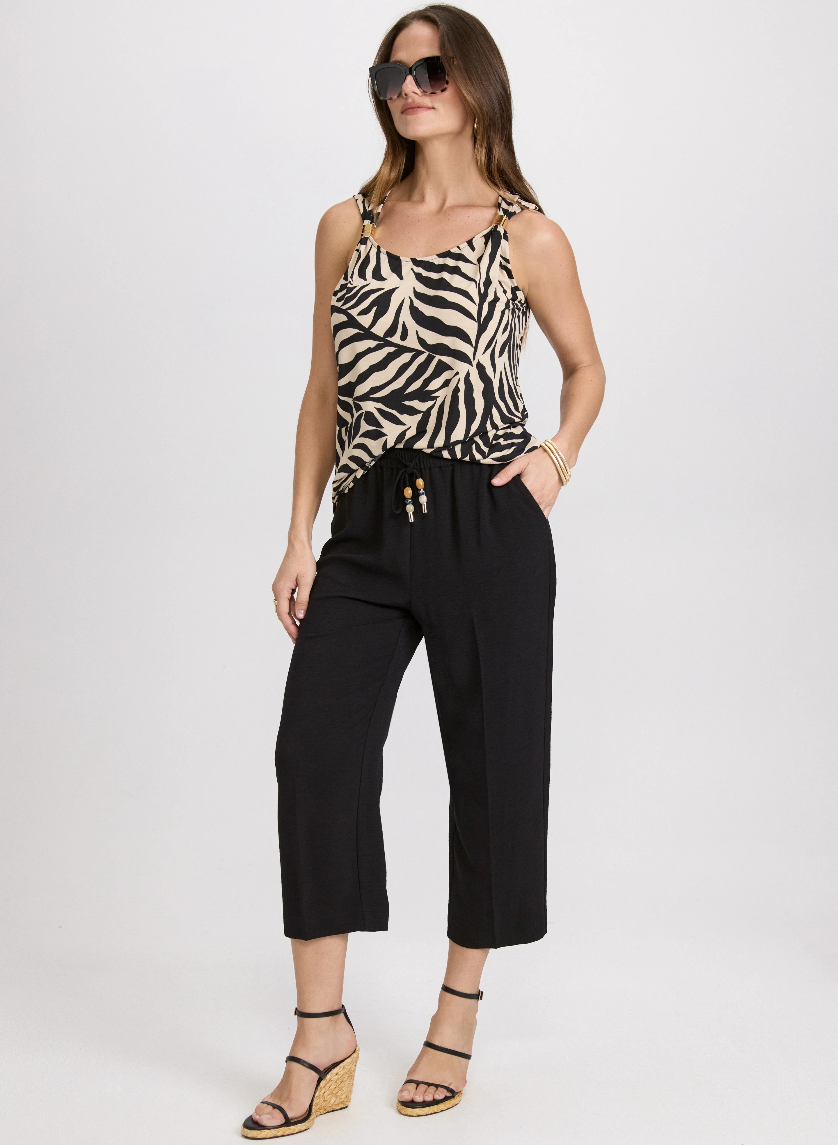 Leaf Print Top - Image 3