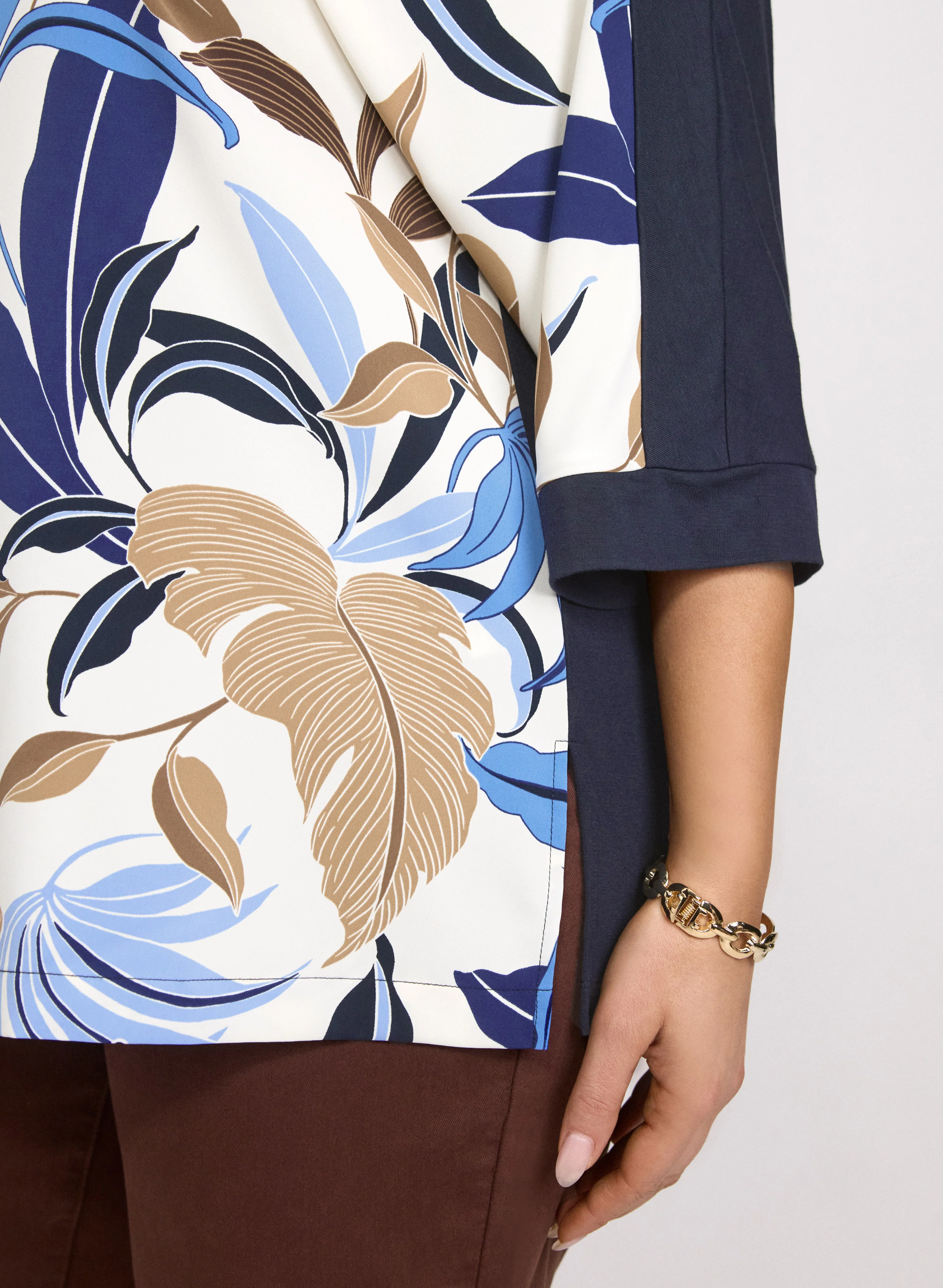 Leaf Print Top - Image 5