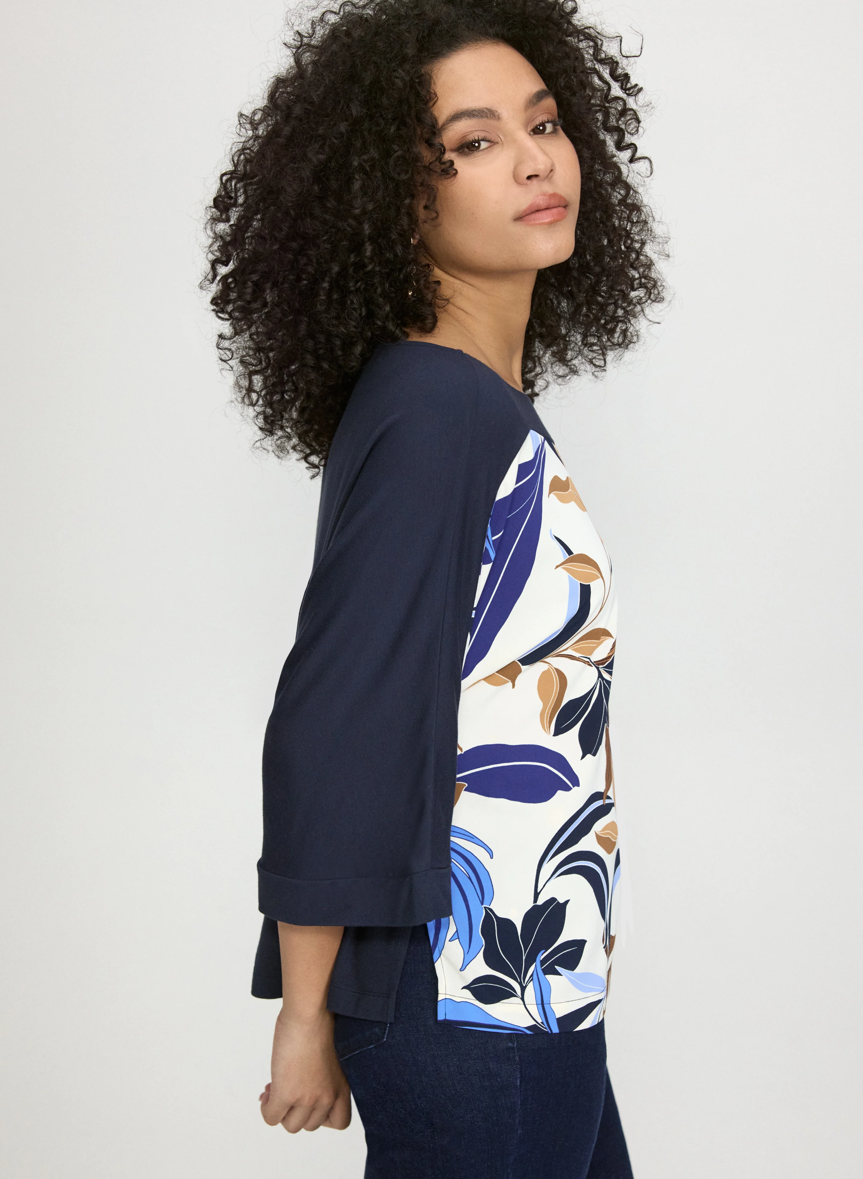 Leaf Print Top - Image 2