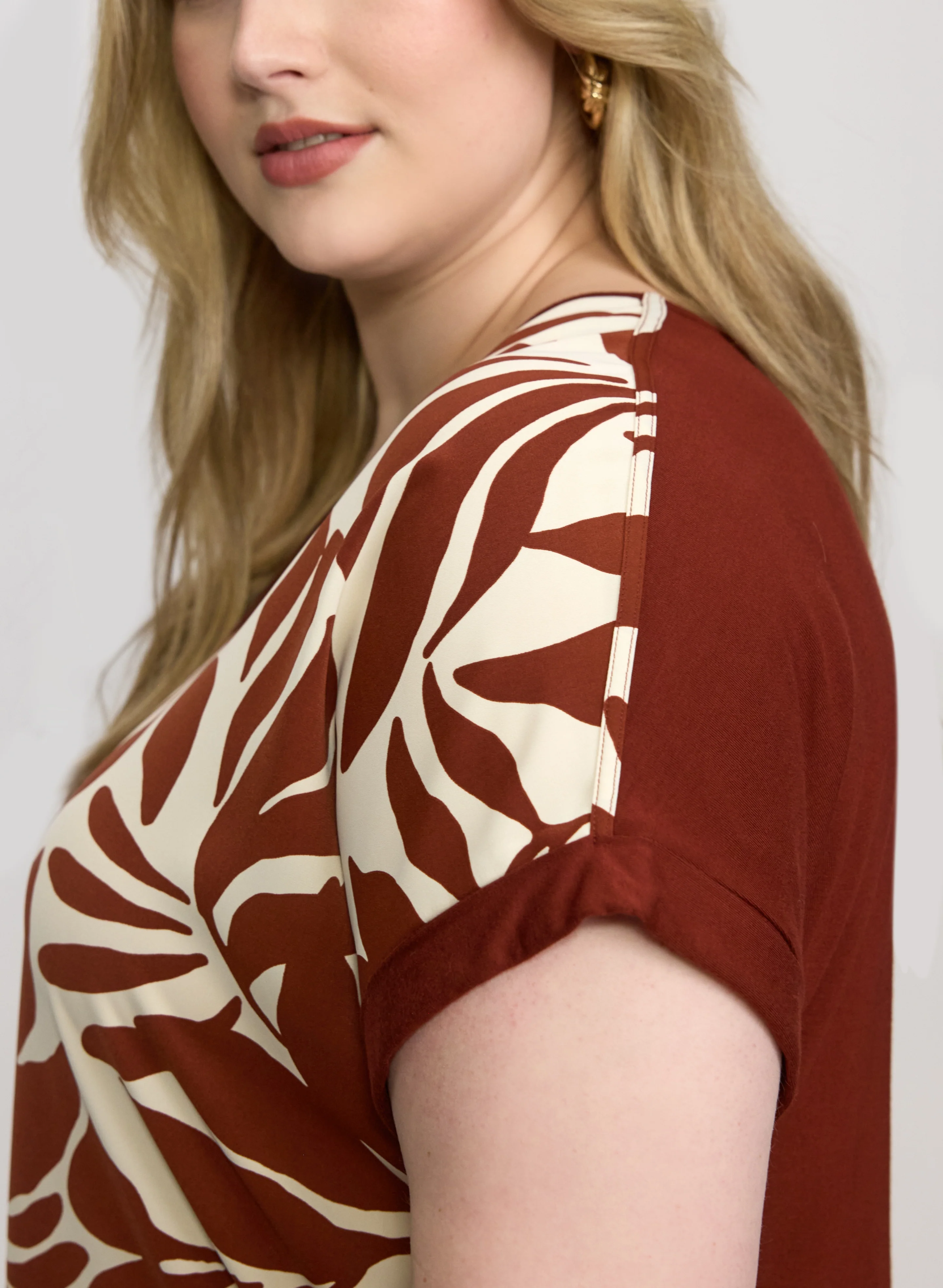 Leaf Print Top - Image 2