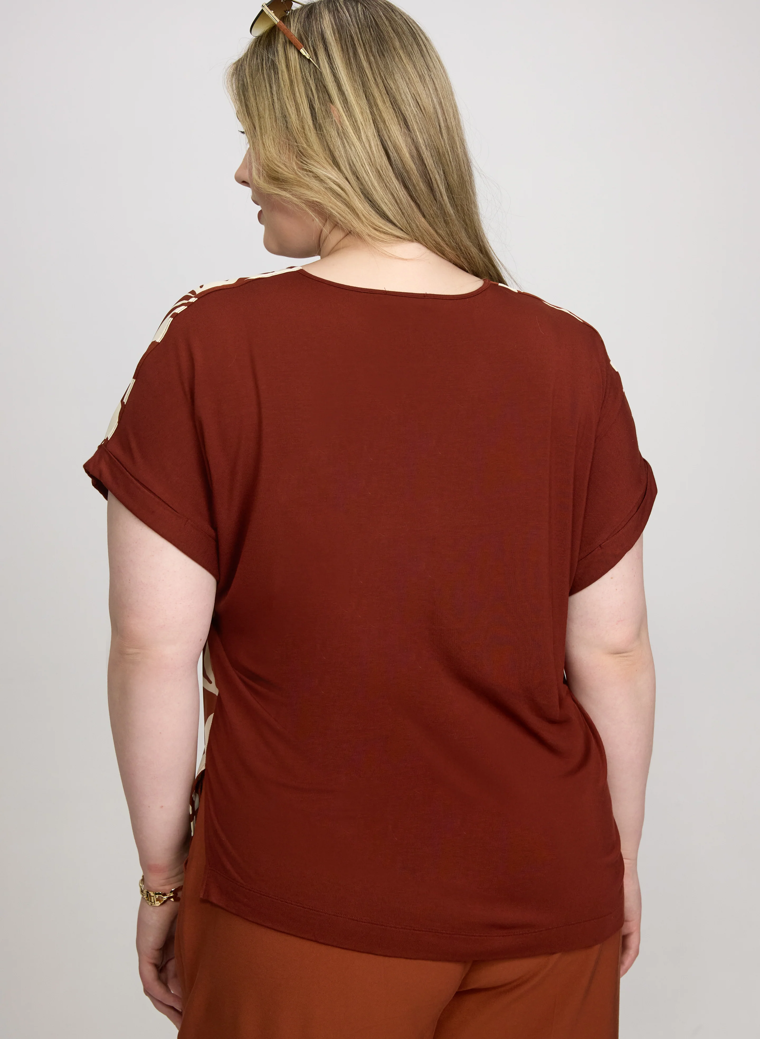 Leaf Print Top - Image 4