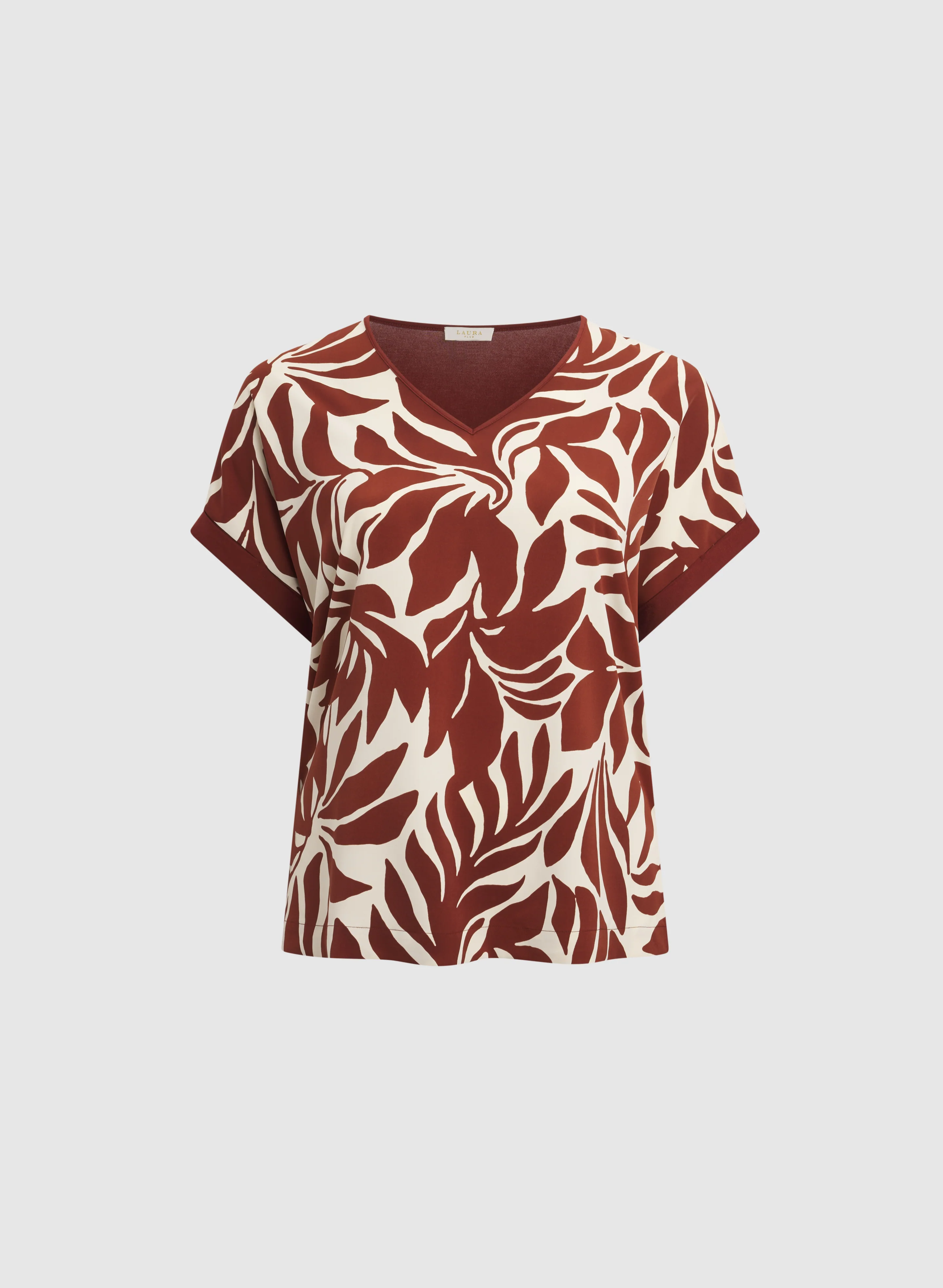 Leaf Print Top - Image 6