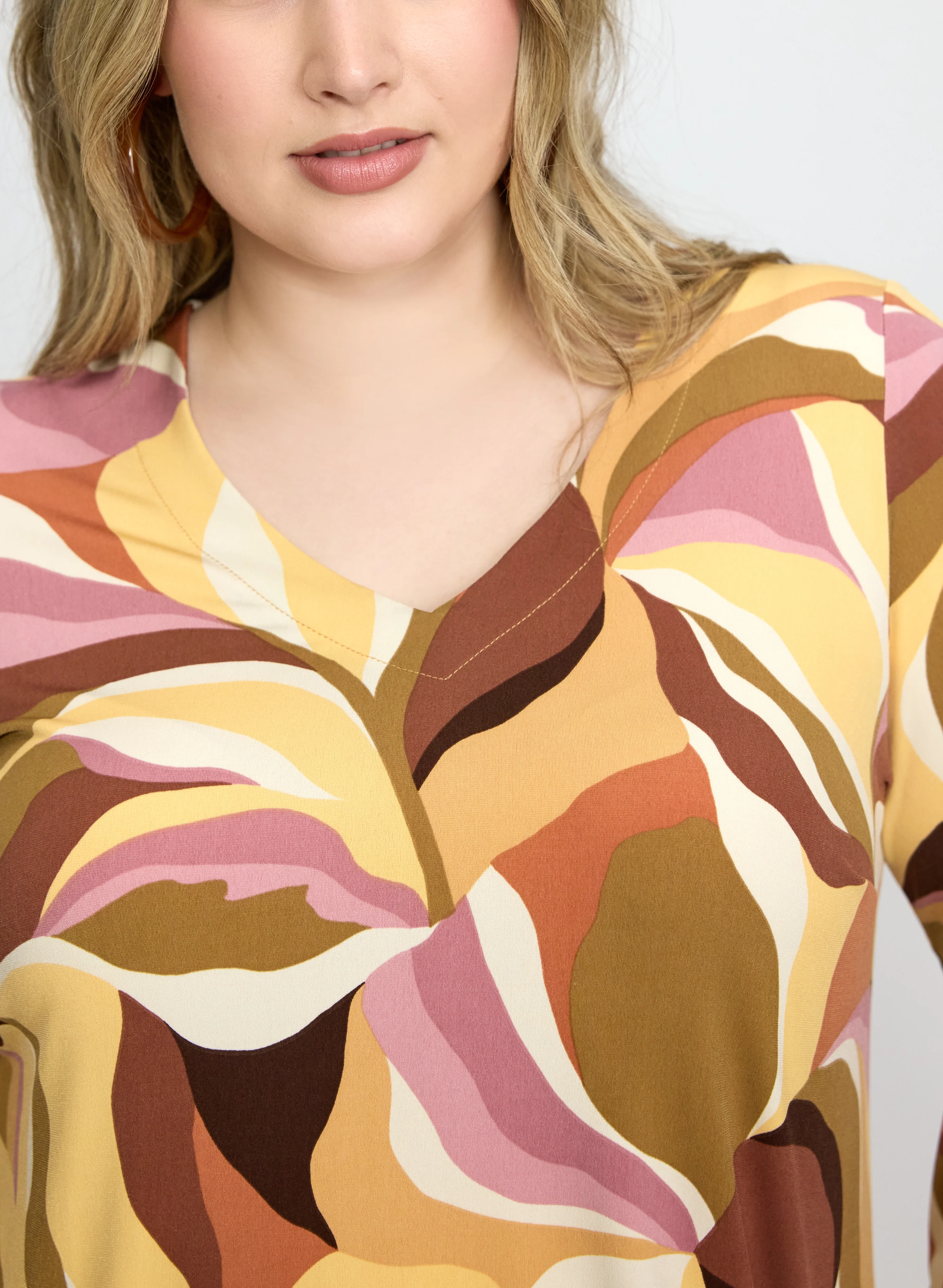 Leaf Print Top - Image 5