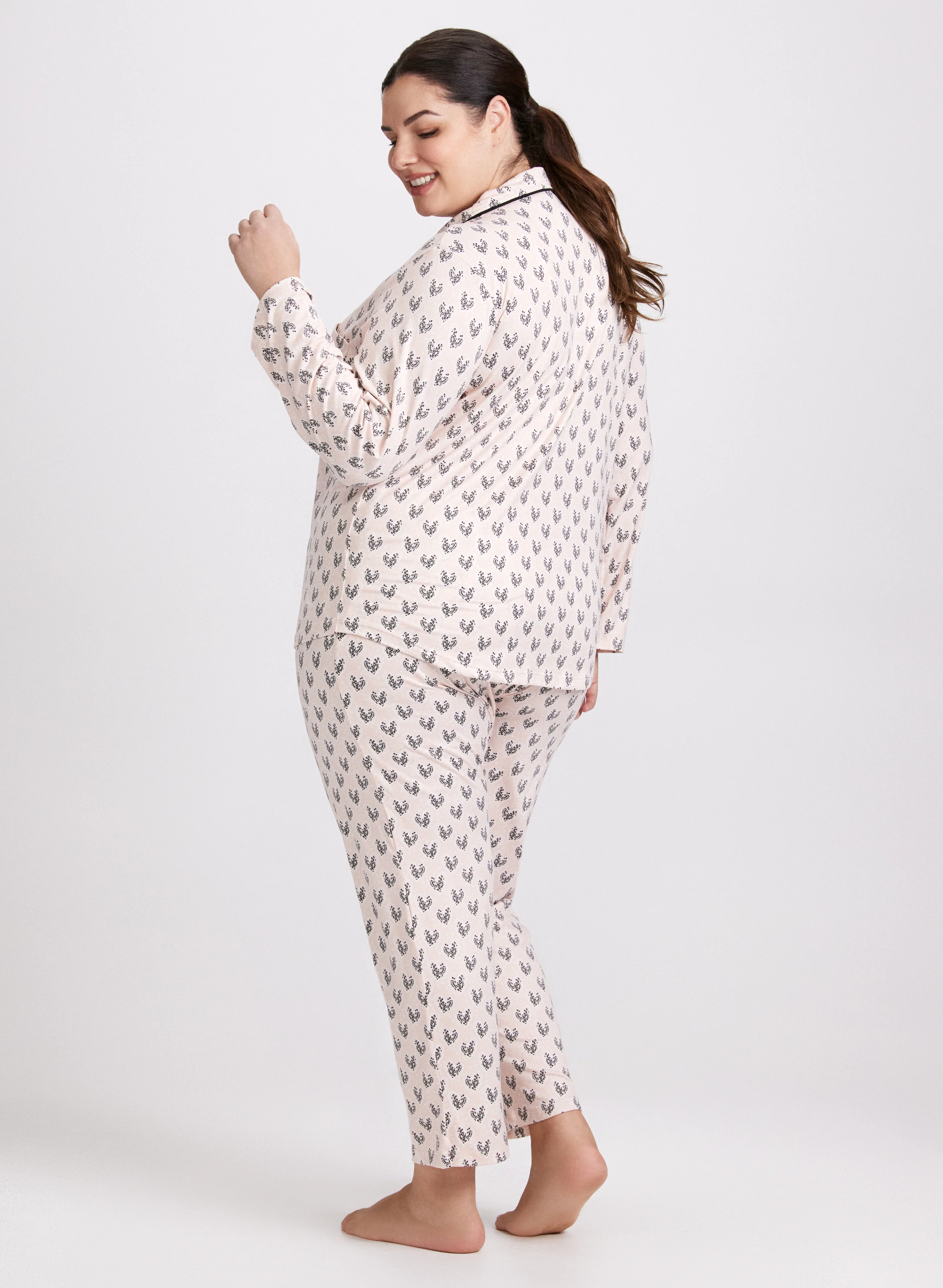 Leopard Heart Pyjama Set - Image 2
