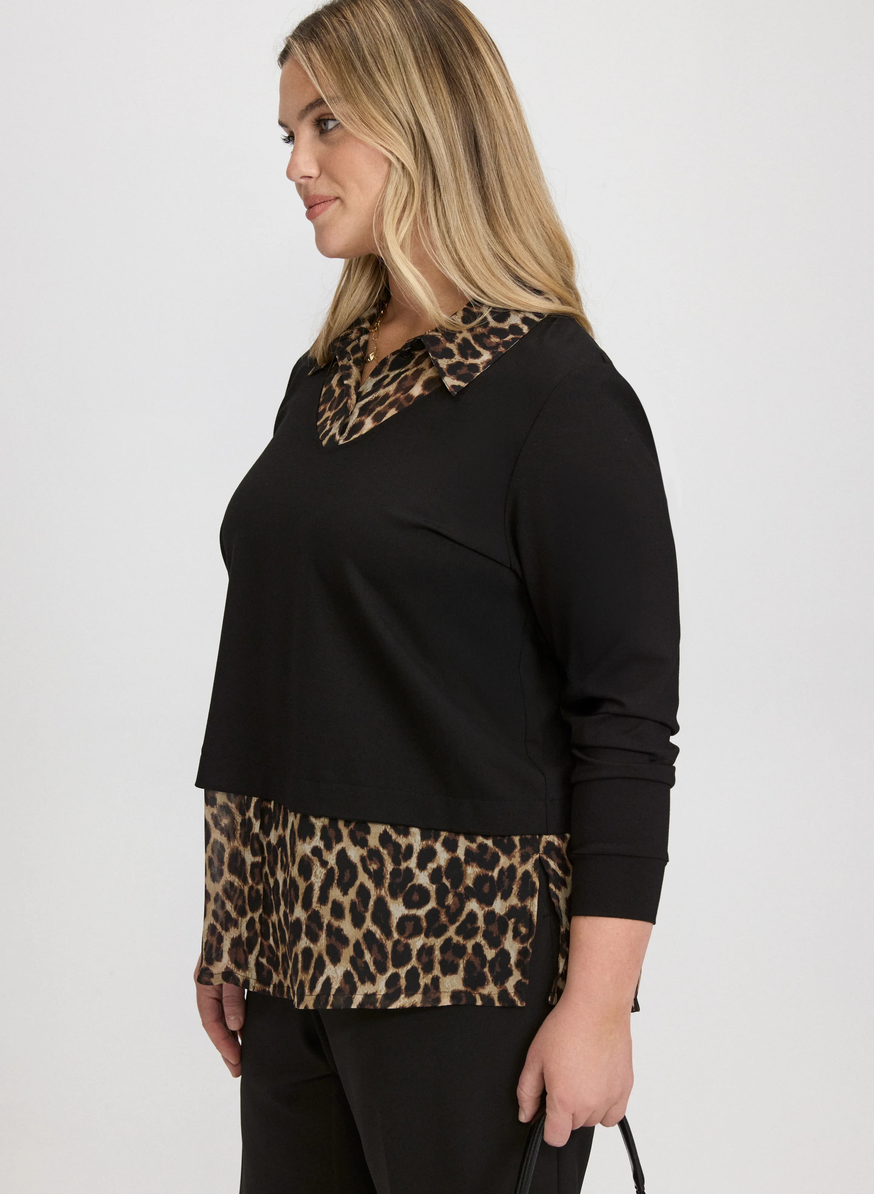 Leopard Illusion Layered Top - Image 5