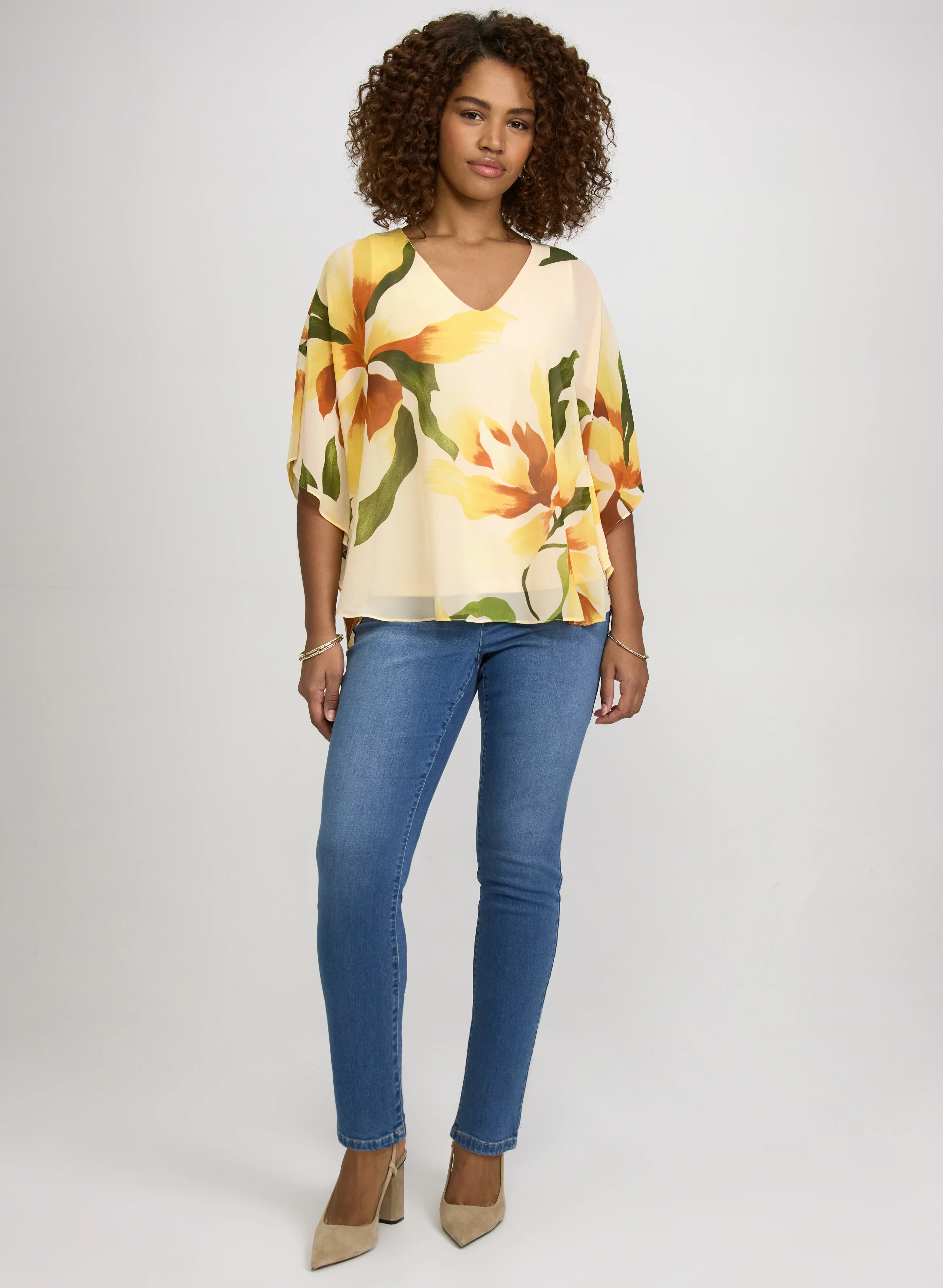 Lily Print Chiffon Blouse - Image 3