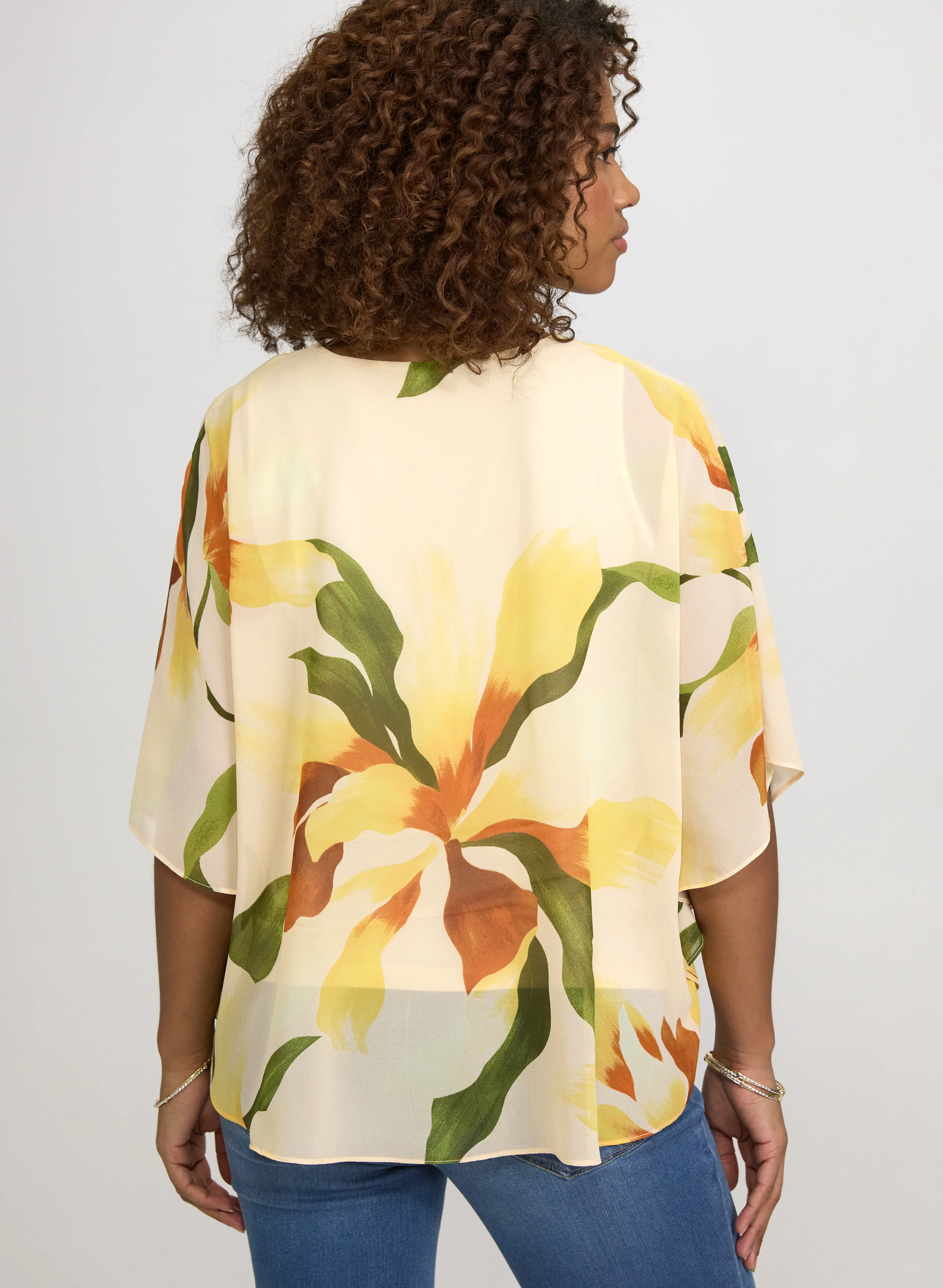 Lily Print Chiffon Blouse - Image 4