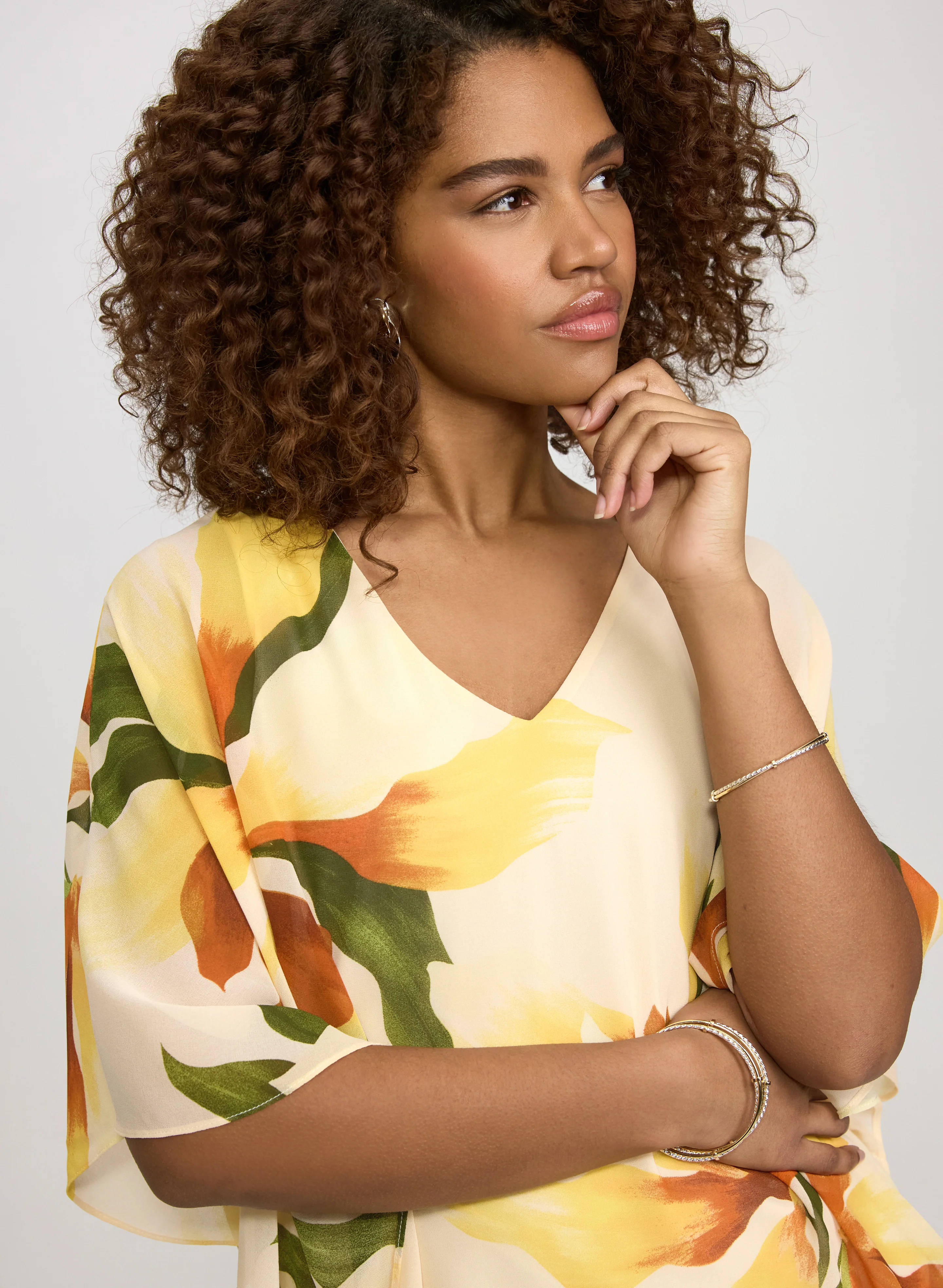 Lily Print Chiffon Blouse - Image 5