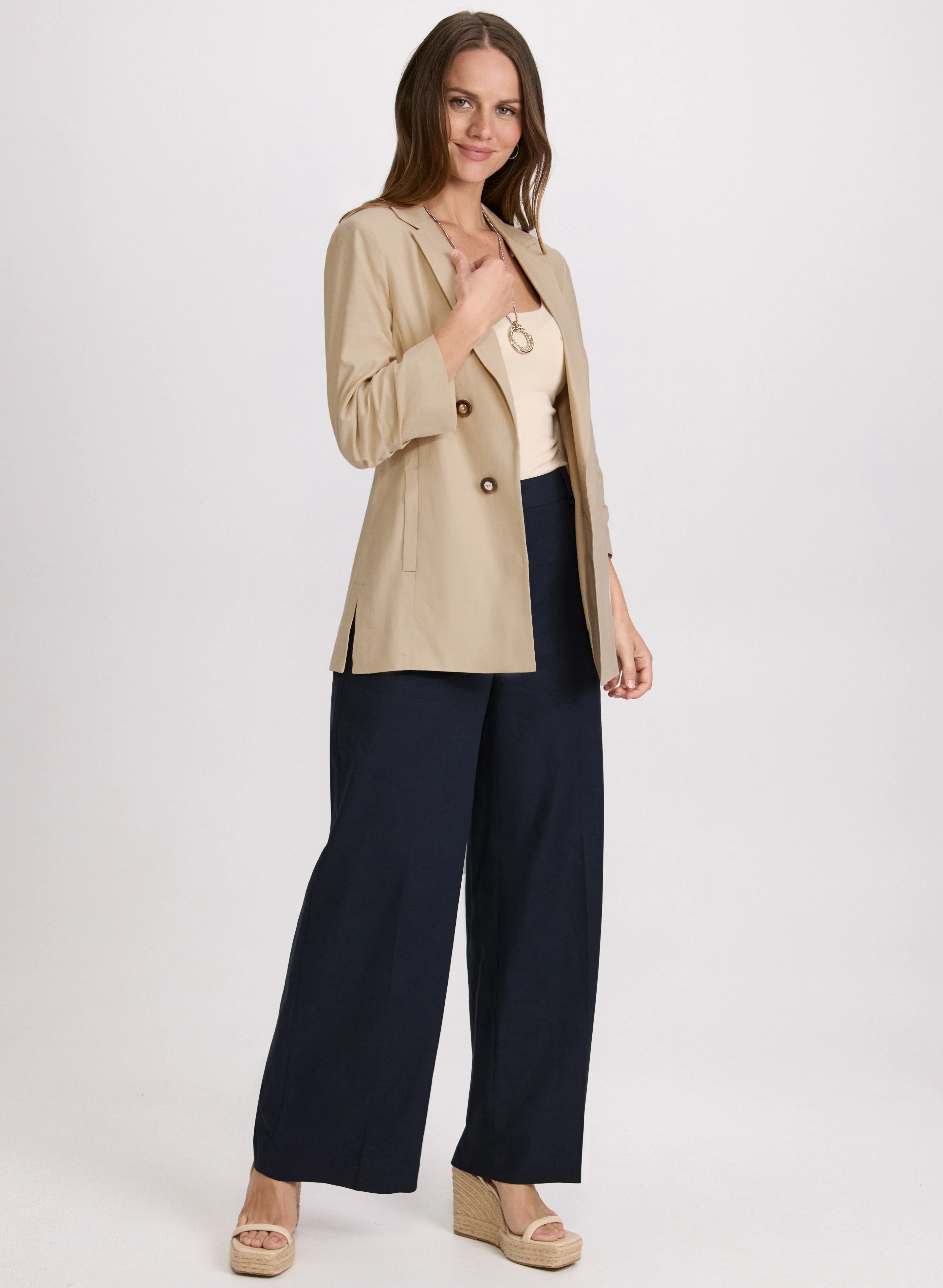 Linen-Blend Blazer - Image 3