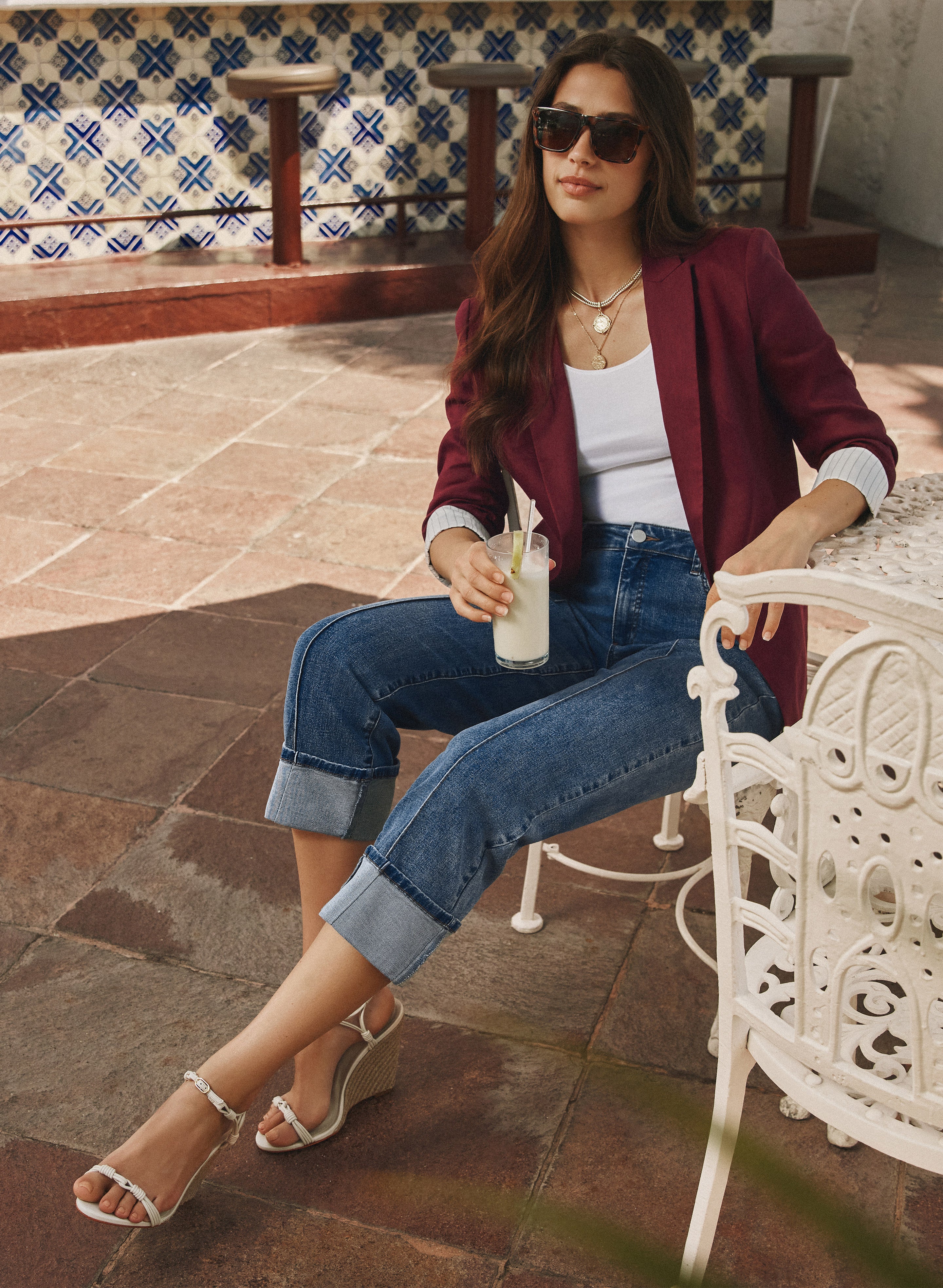Linen-Blend Blazer - Image 2