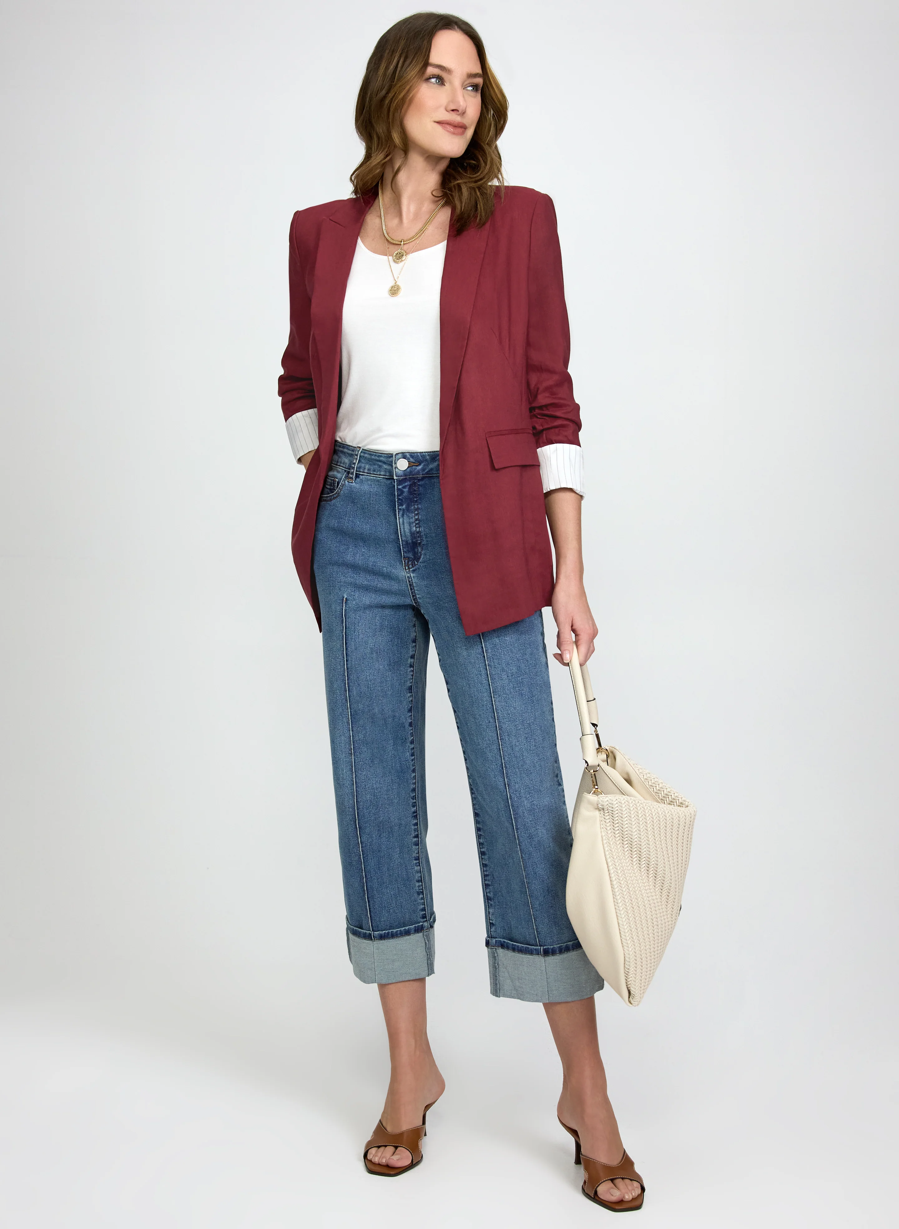 Linen-Blend Blazer - Image 4