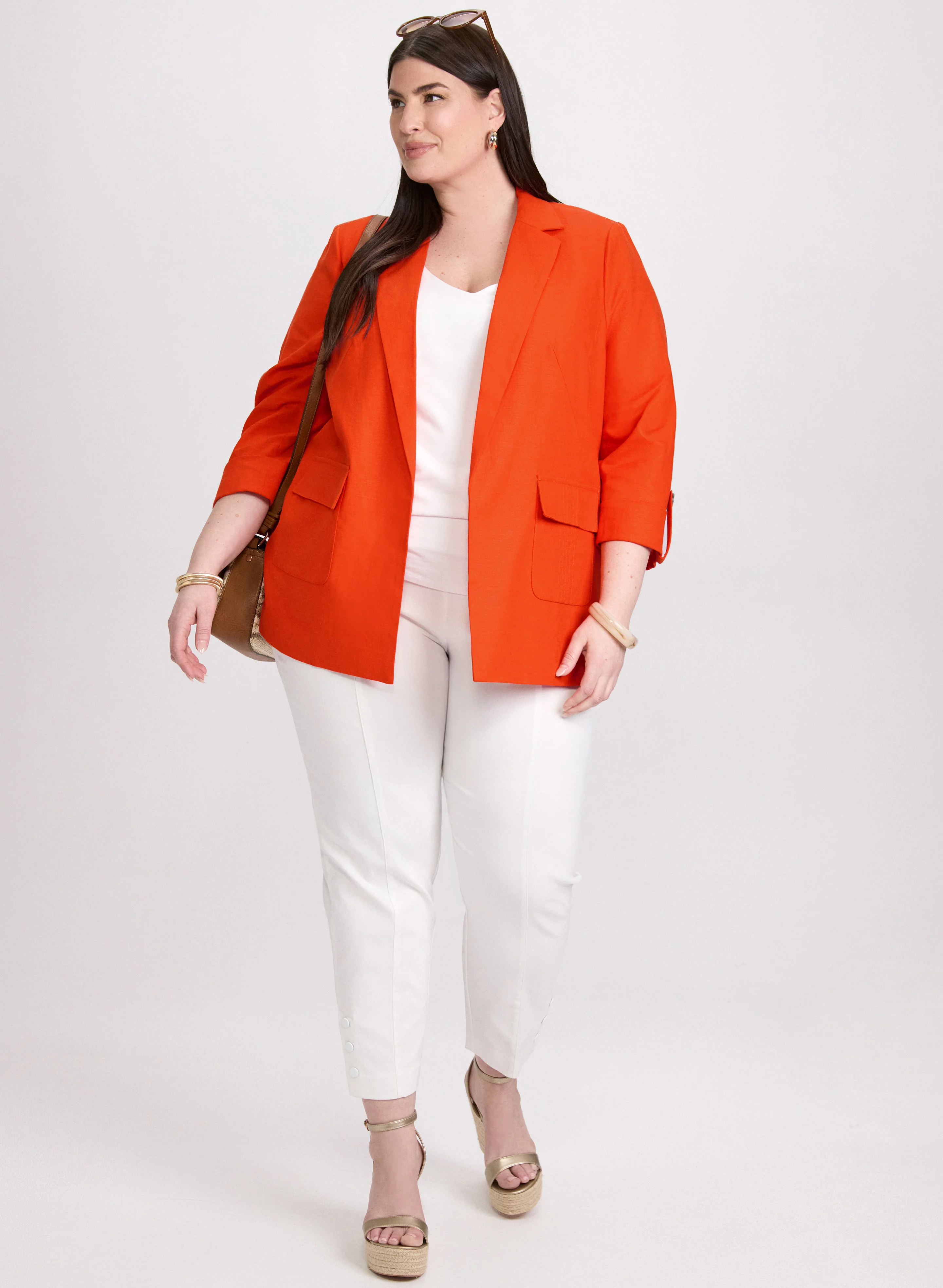 Linen-Blend Blazer - Image 3