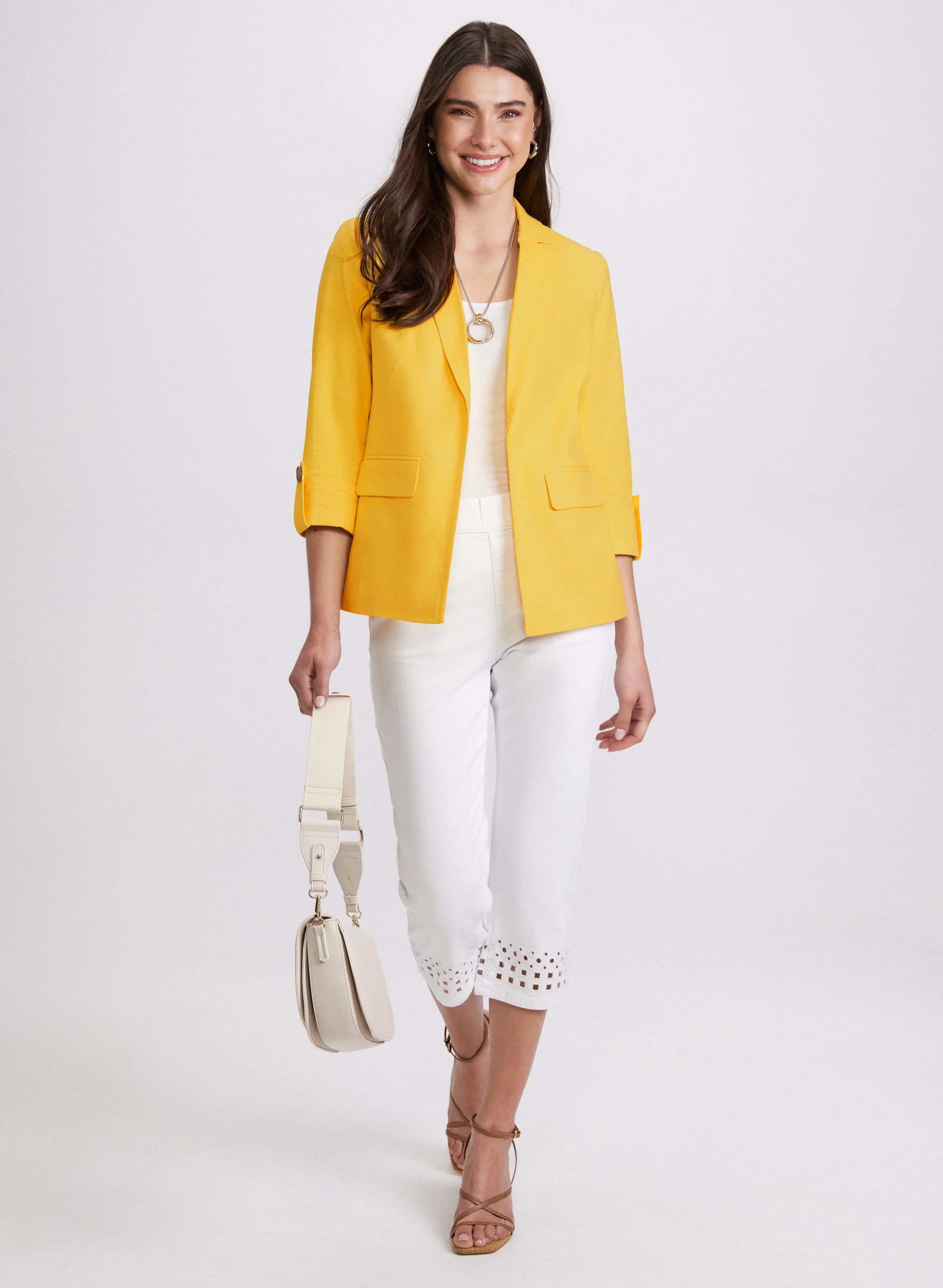 Linen-Blend Blazer - Image 3