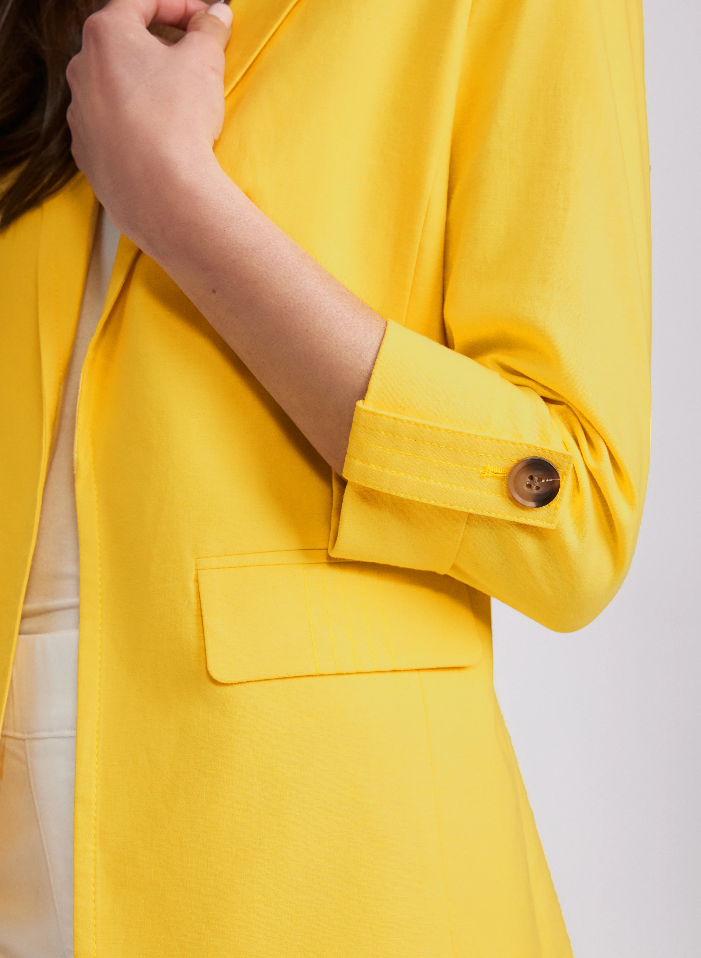 Linen-Blend Blazer - Image 5