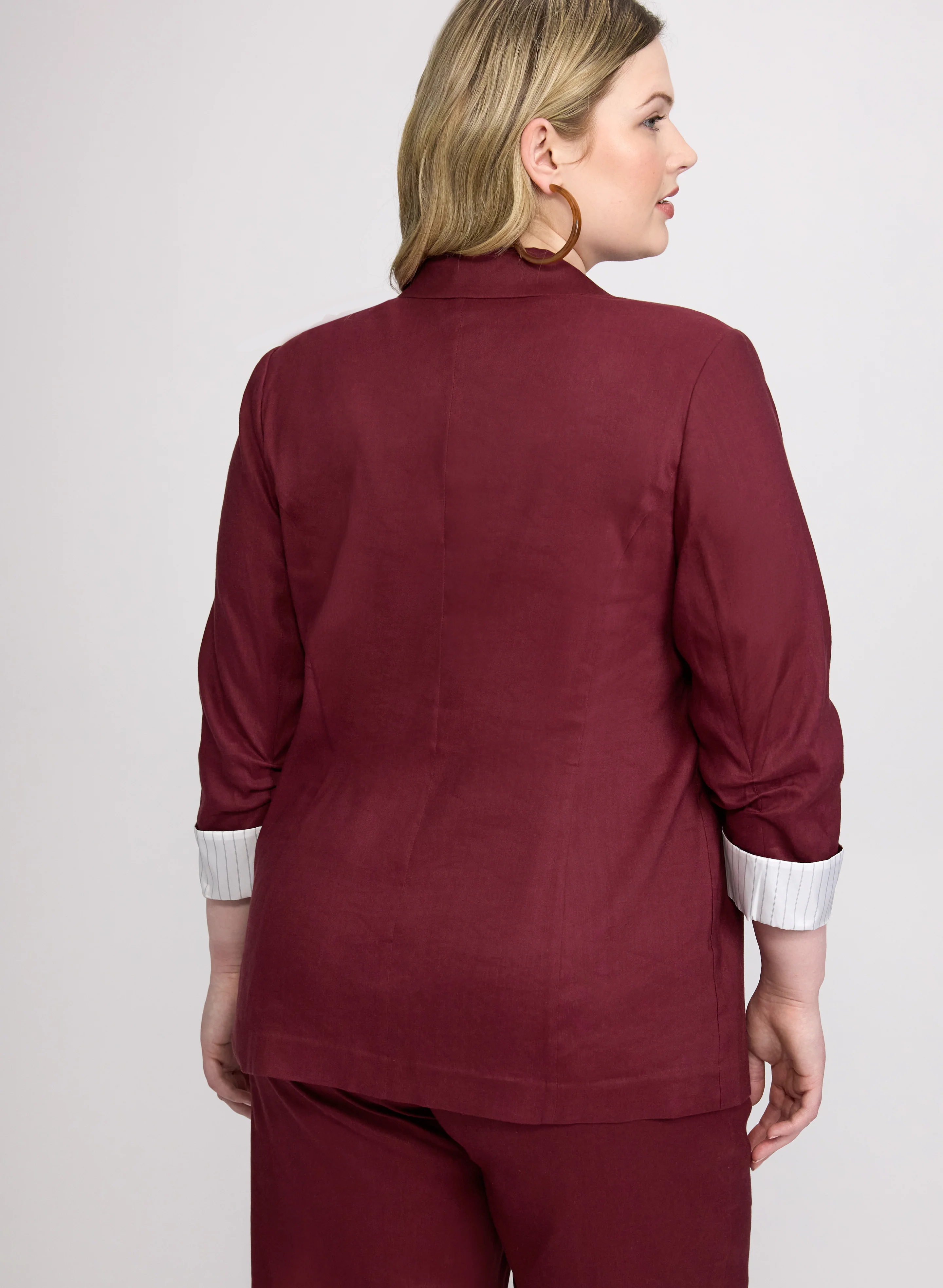 Linen-Blend Blazer - Image 4