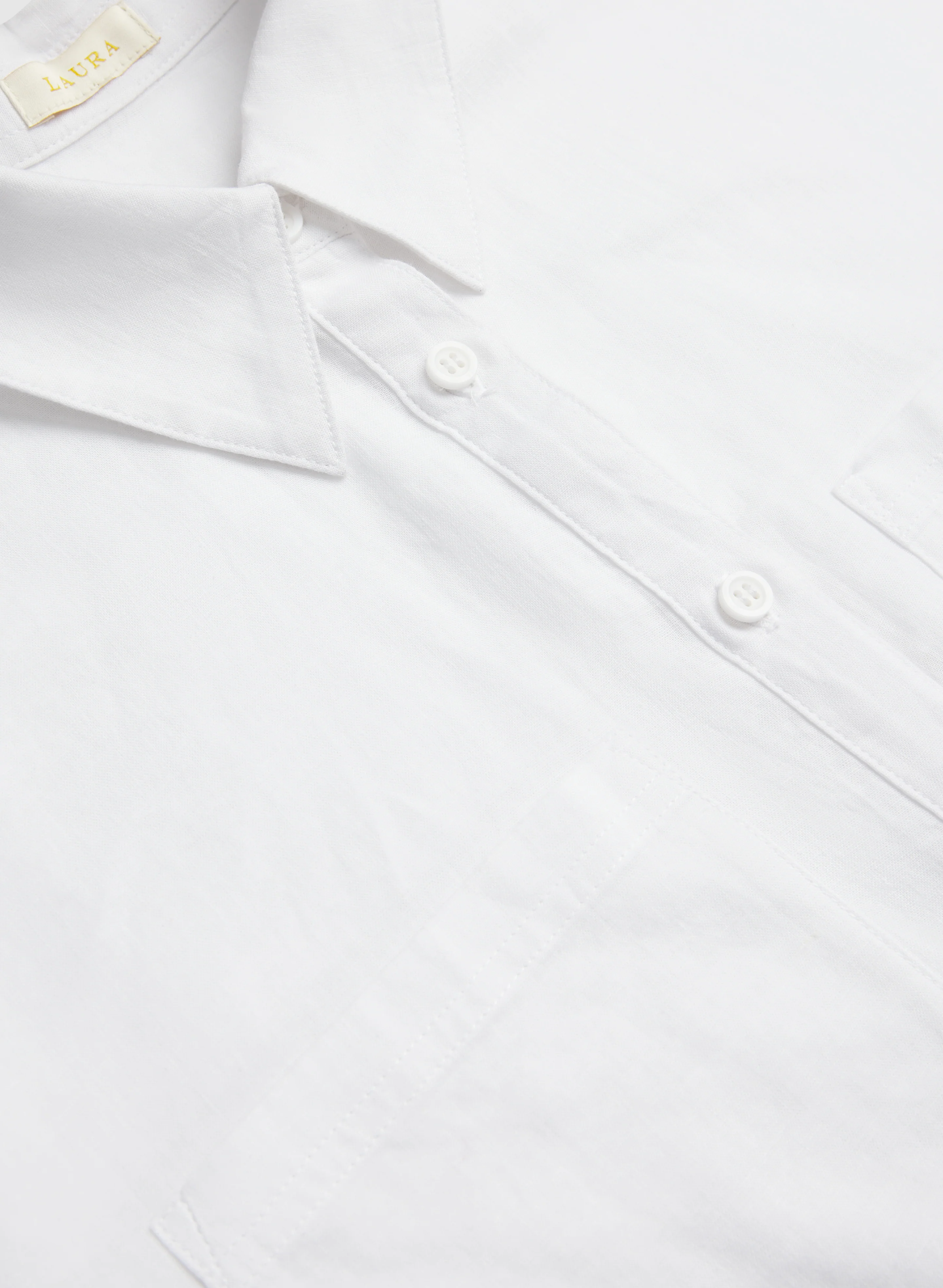Linen-Blend Button-Down Blouse - Image 7