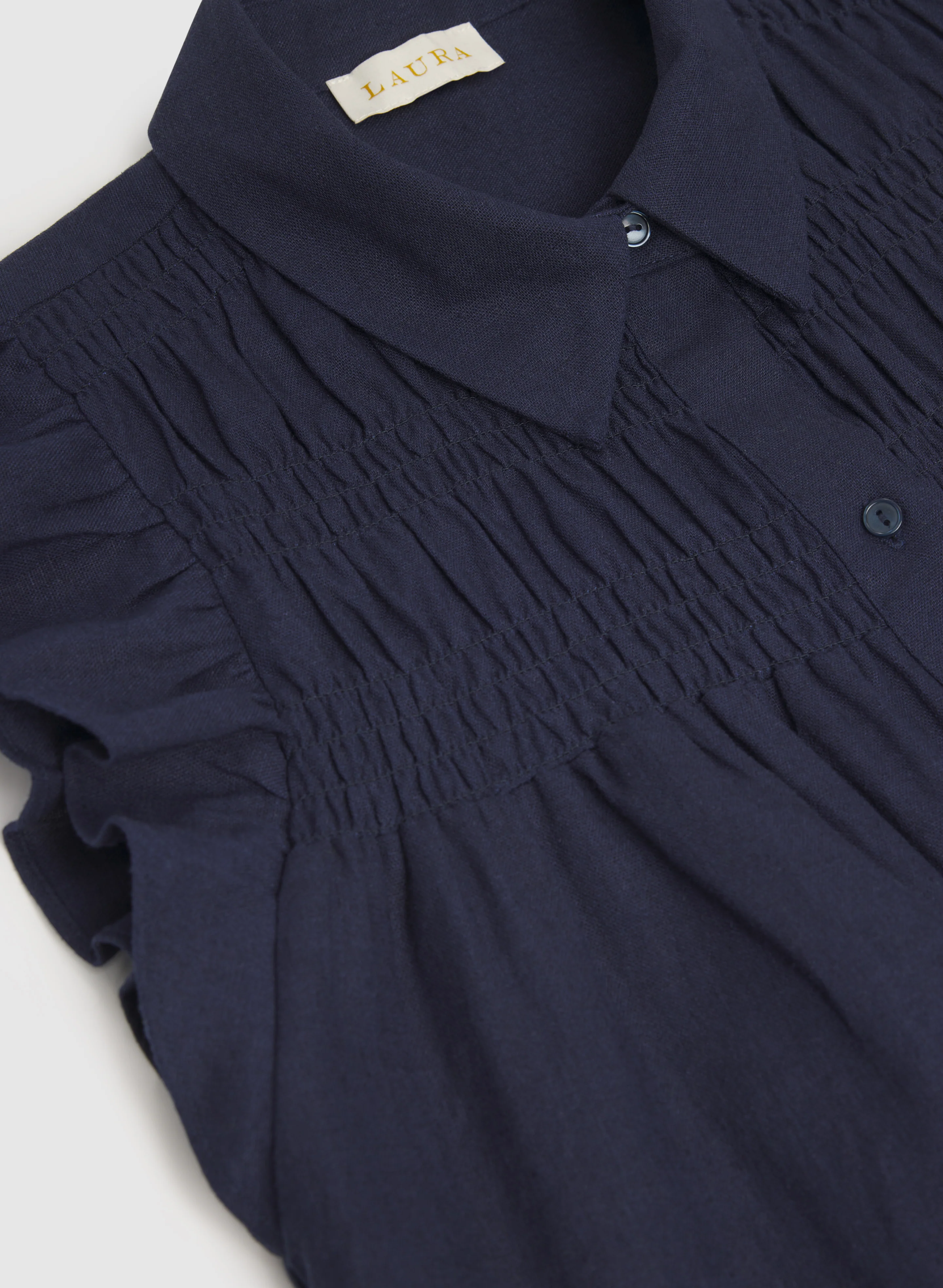 Linen-Blend Button-Down Dress - Image 8
