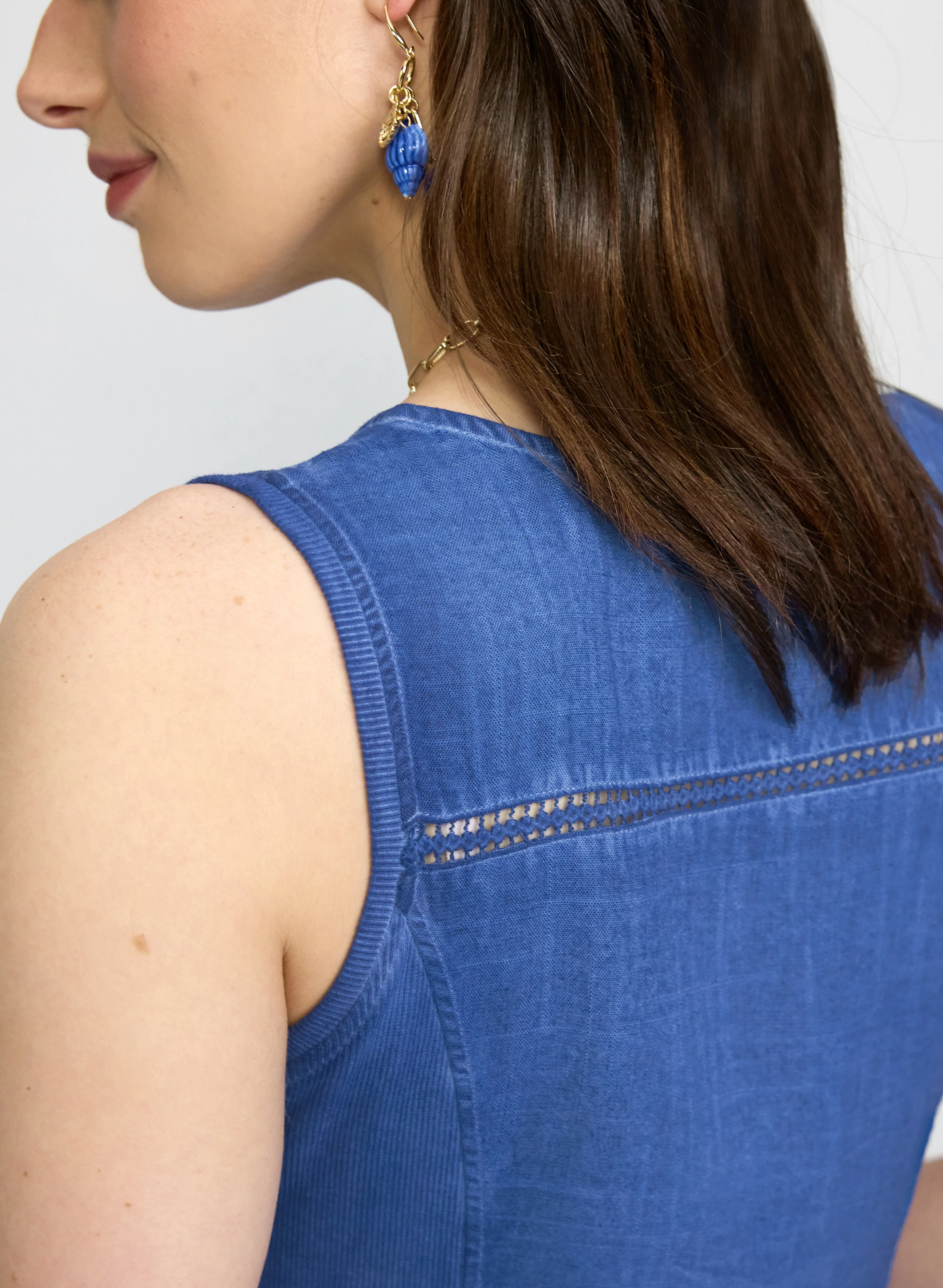 Linen-Blend Dress - Image 2