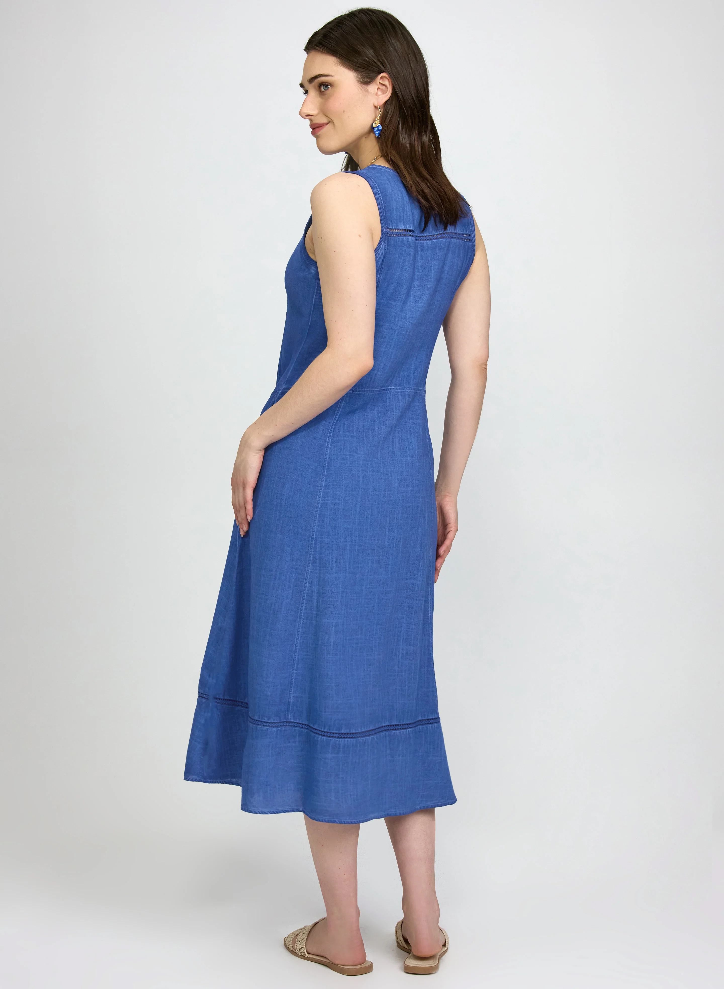 Linen-Blend Dress - Image 5