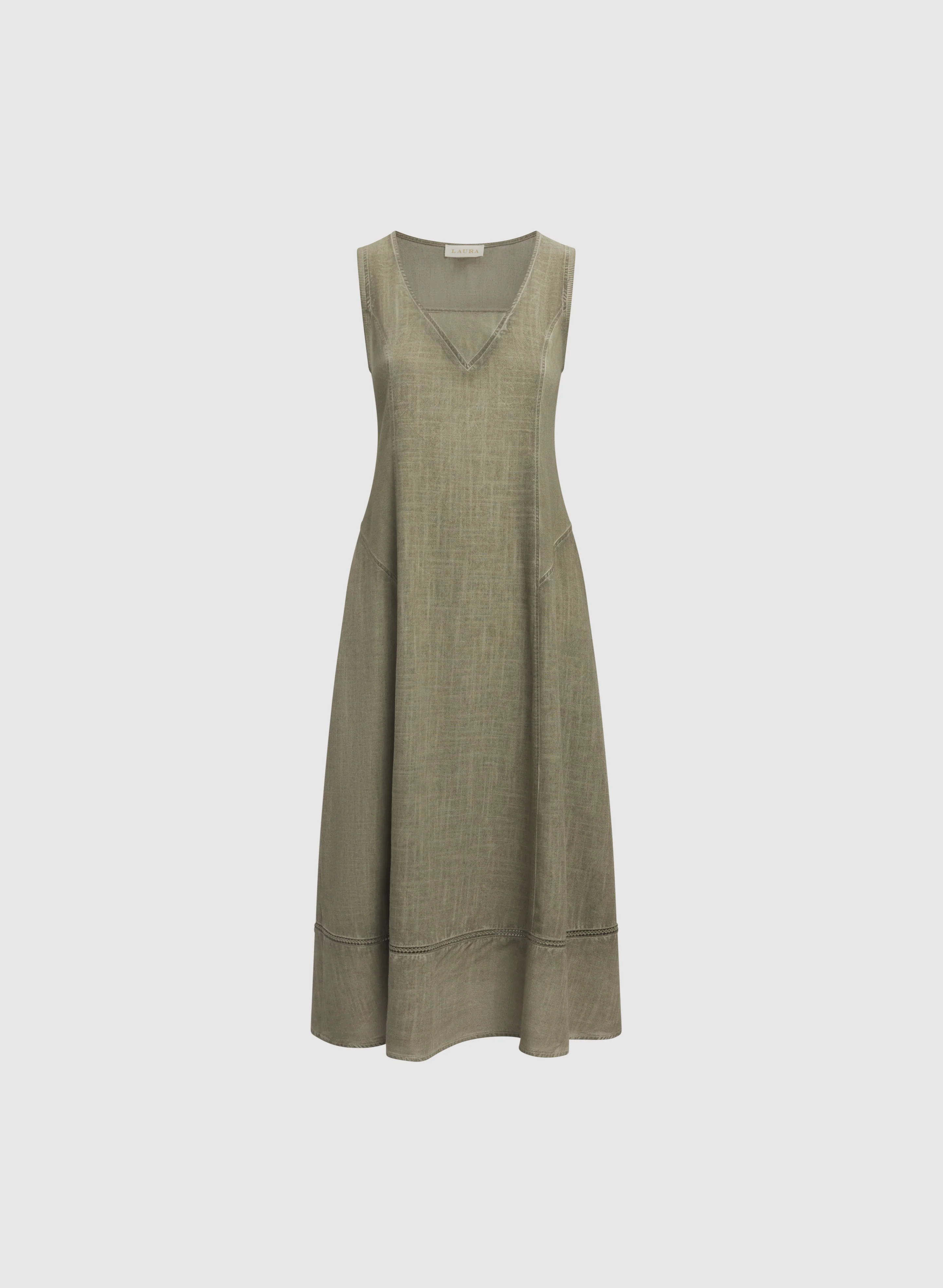 Linen-Blend Dress - Image 6
