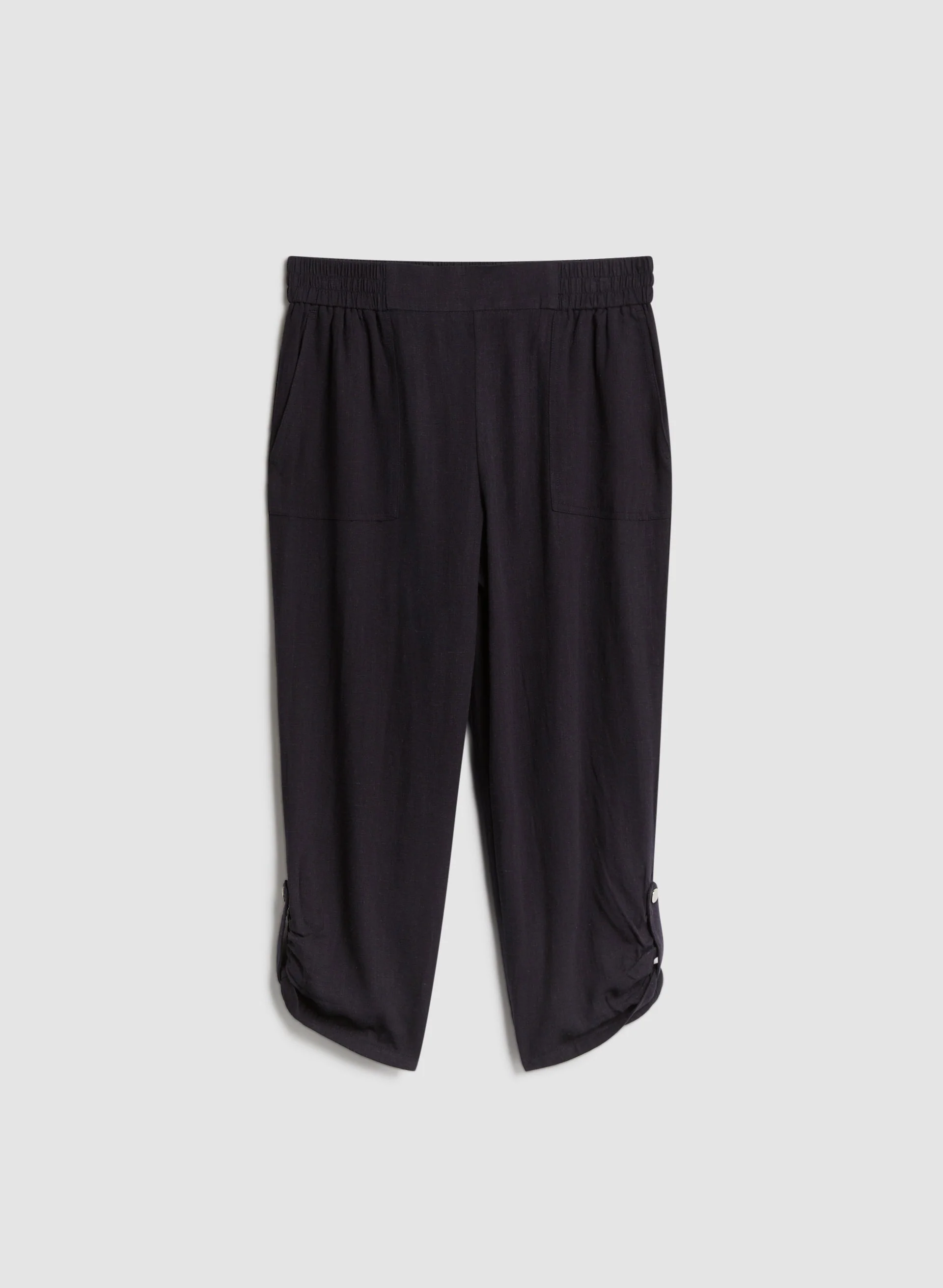 Linen Blend Pull-On Capris - Image 6