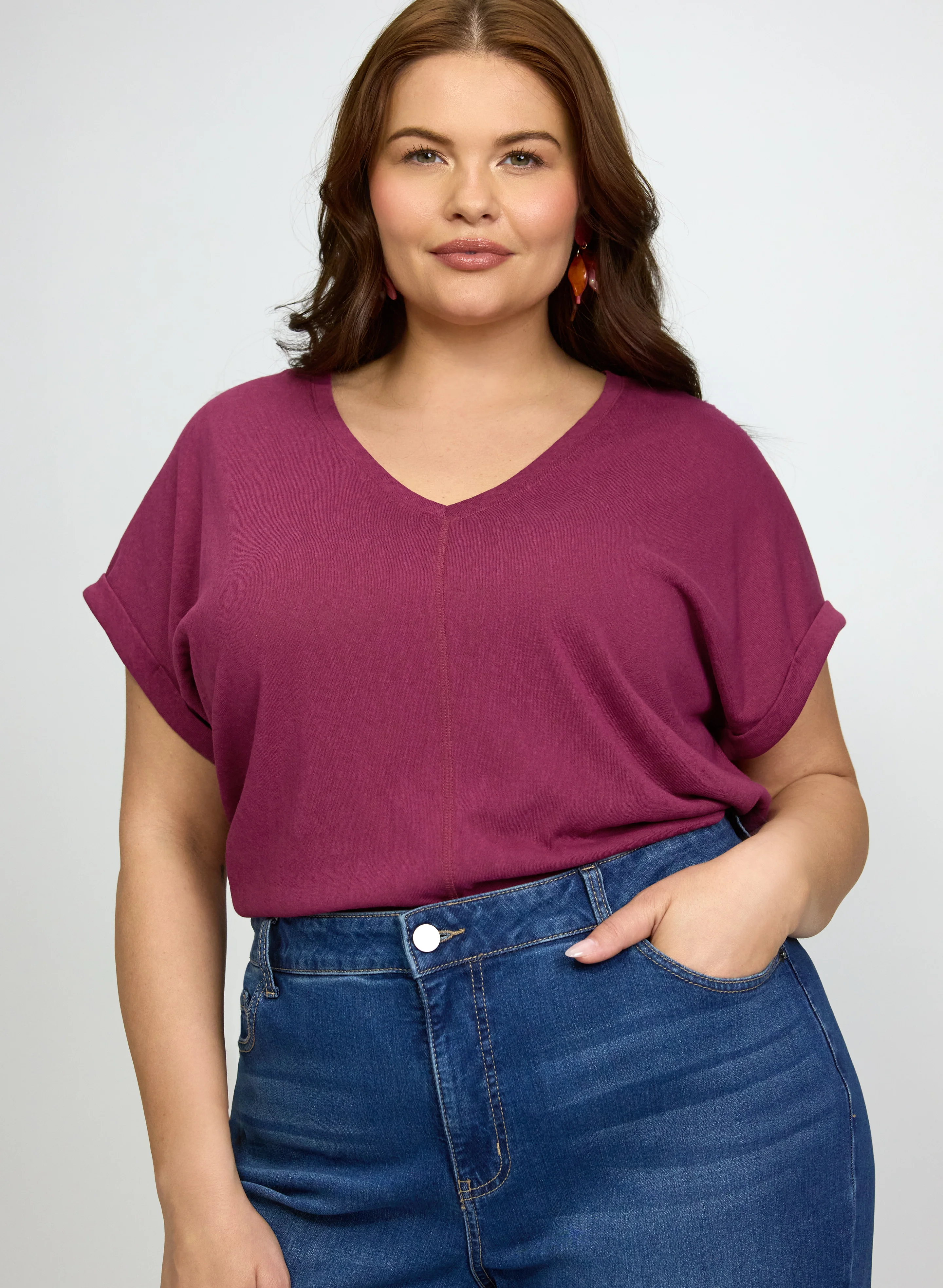 Linen-Blend T-Shirt