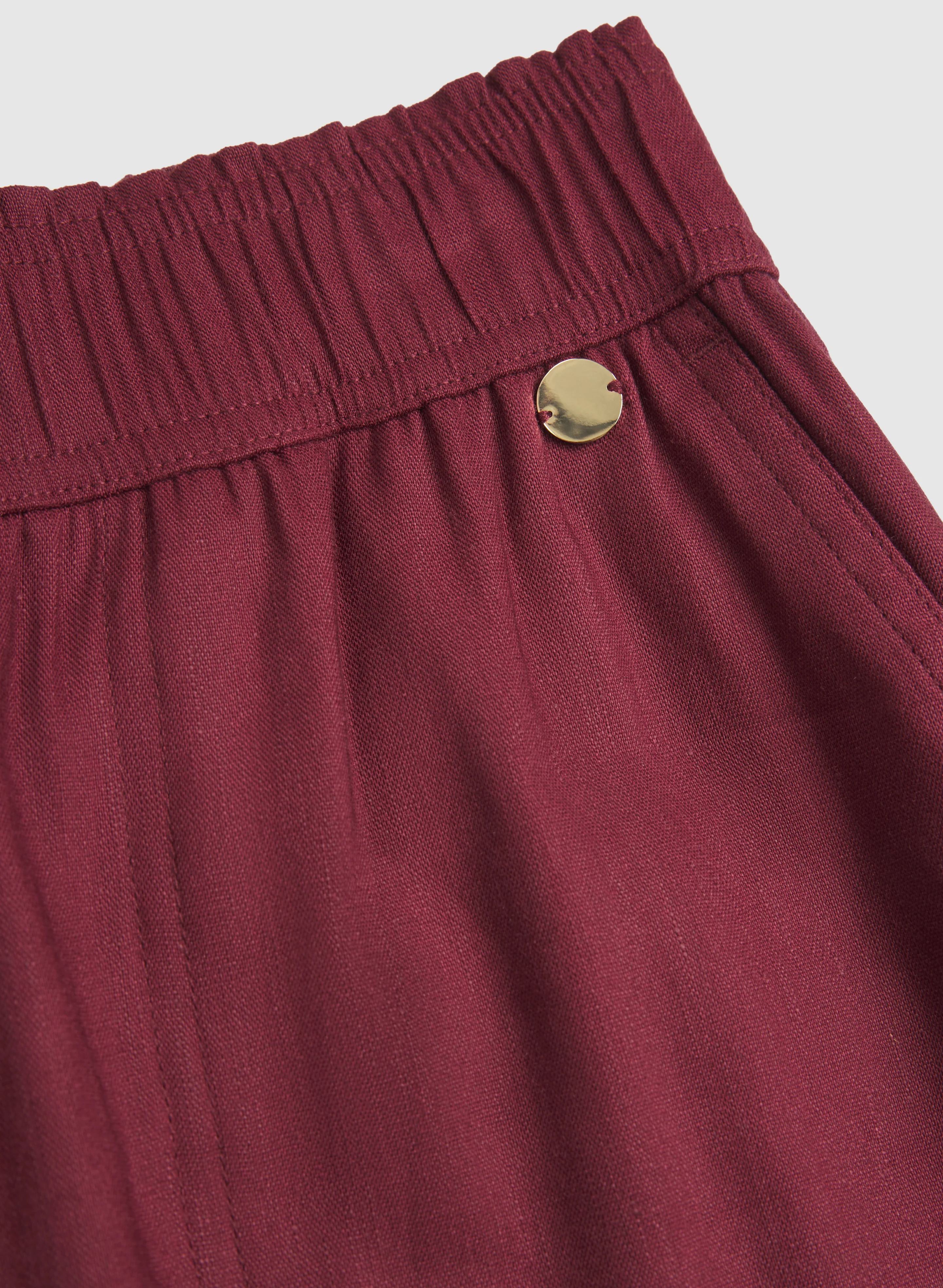 Linen-Blend Wide-Leg Pants - Image 7