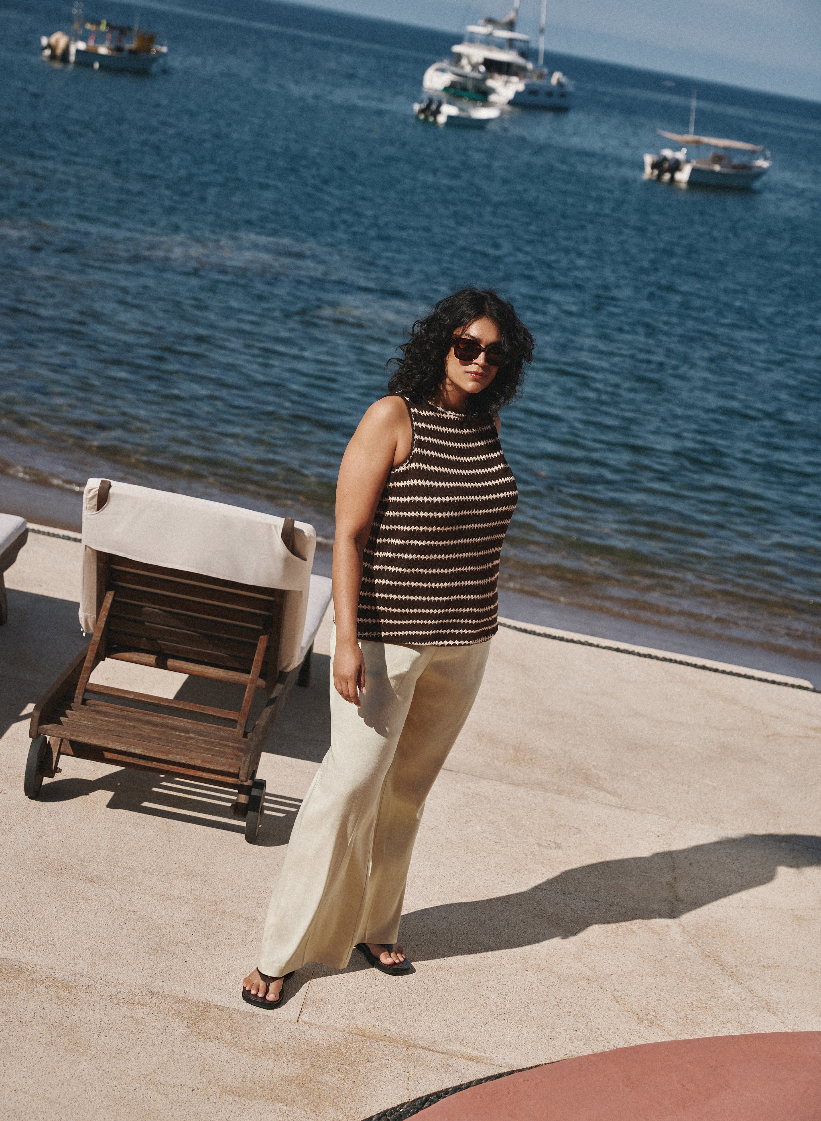 Linen-Blend Wide-Leg Pants - Image 3