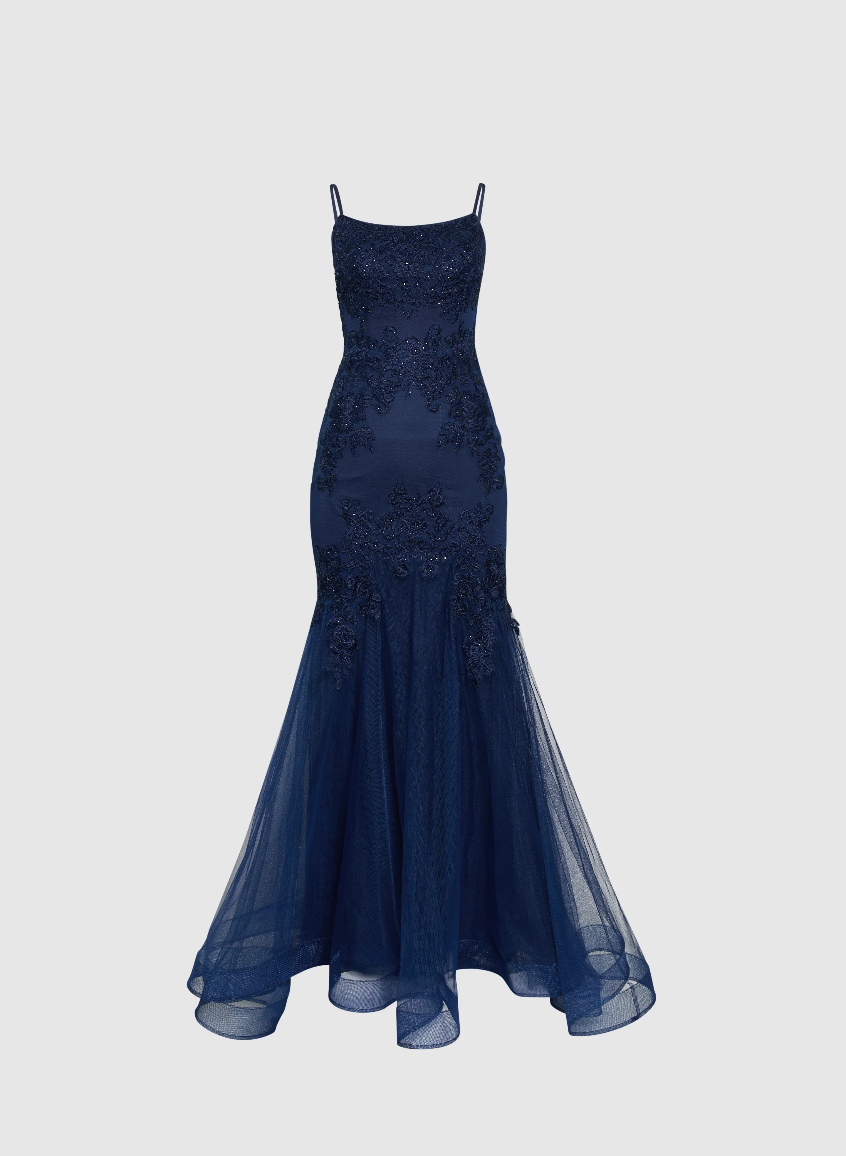 Sequin Embroidered Mermaid Dress - Image 5