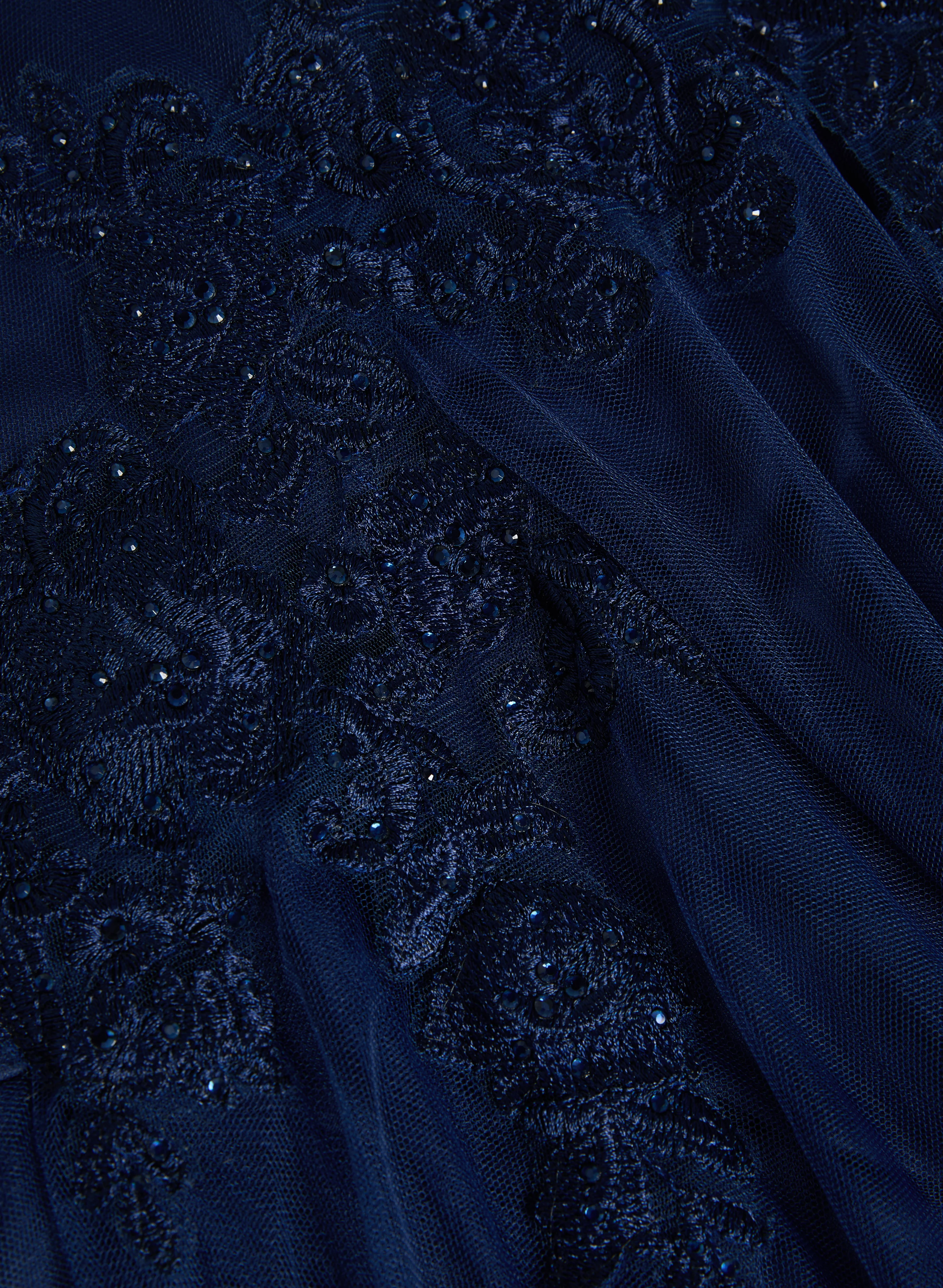 Sequin Embroidered Mermaid Dress - Image 6