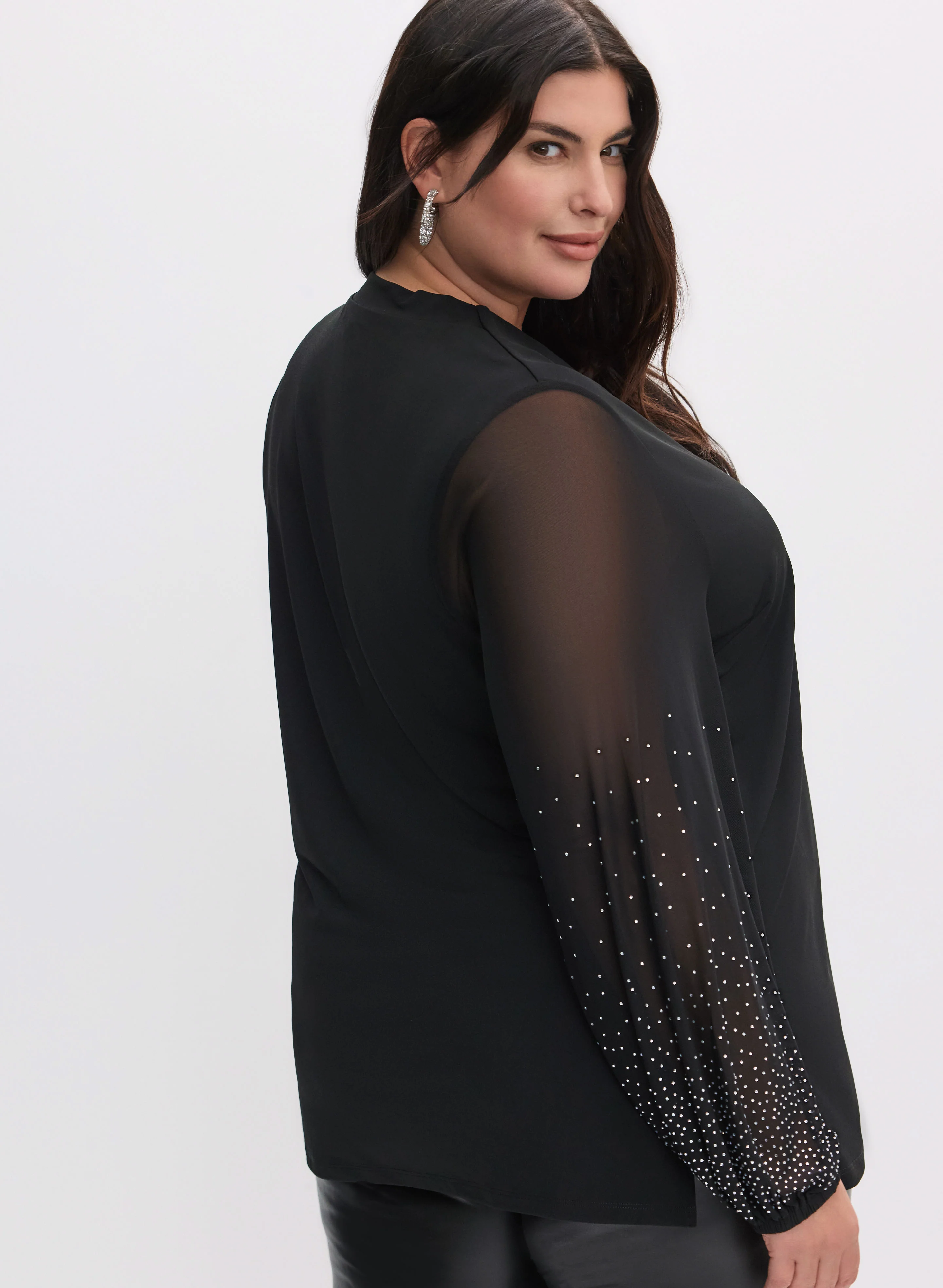 Long Sleeve Beaded Tunic - Image 4