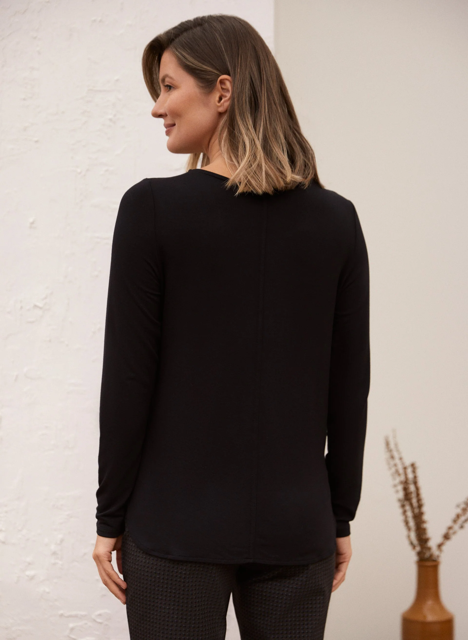 Long Sleeve Seam Detail Top - Image 3