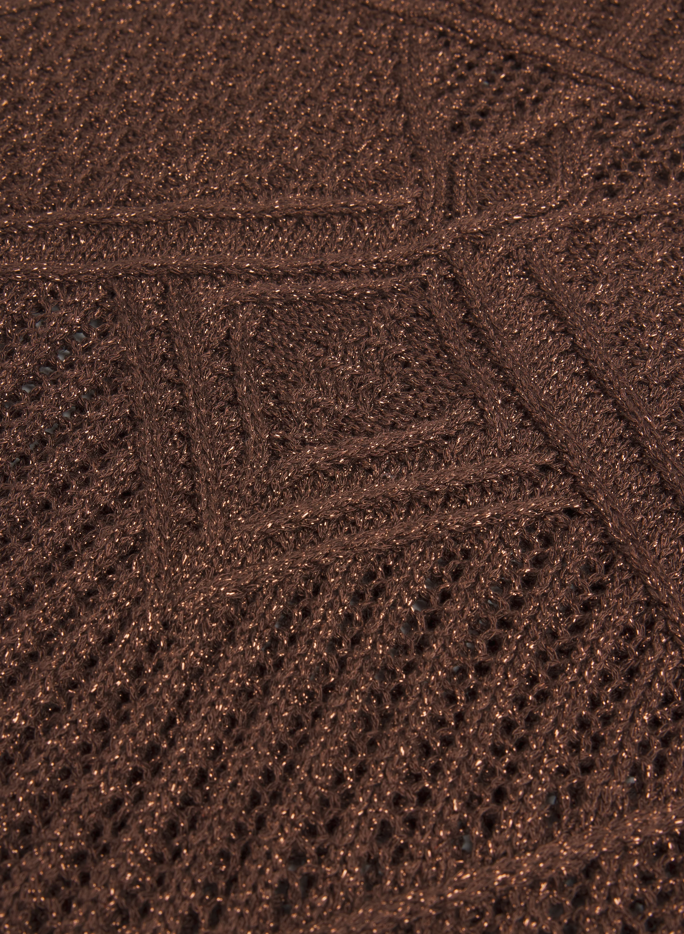 Lurex Fringe Detail Knit - Image 8