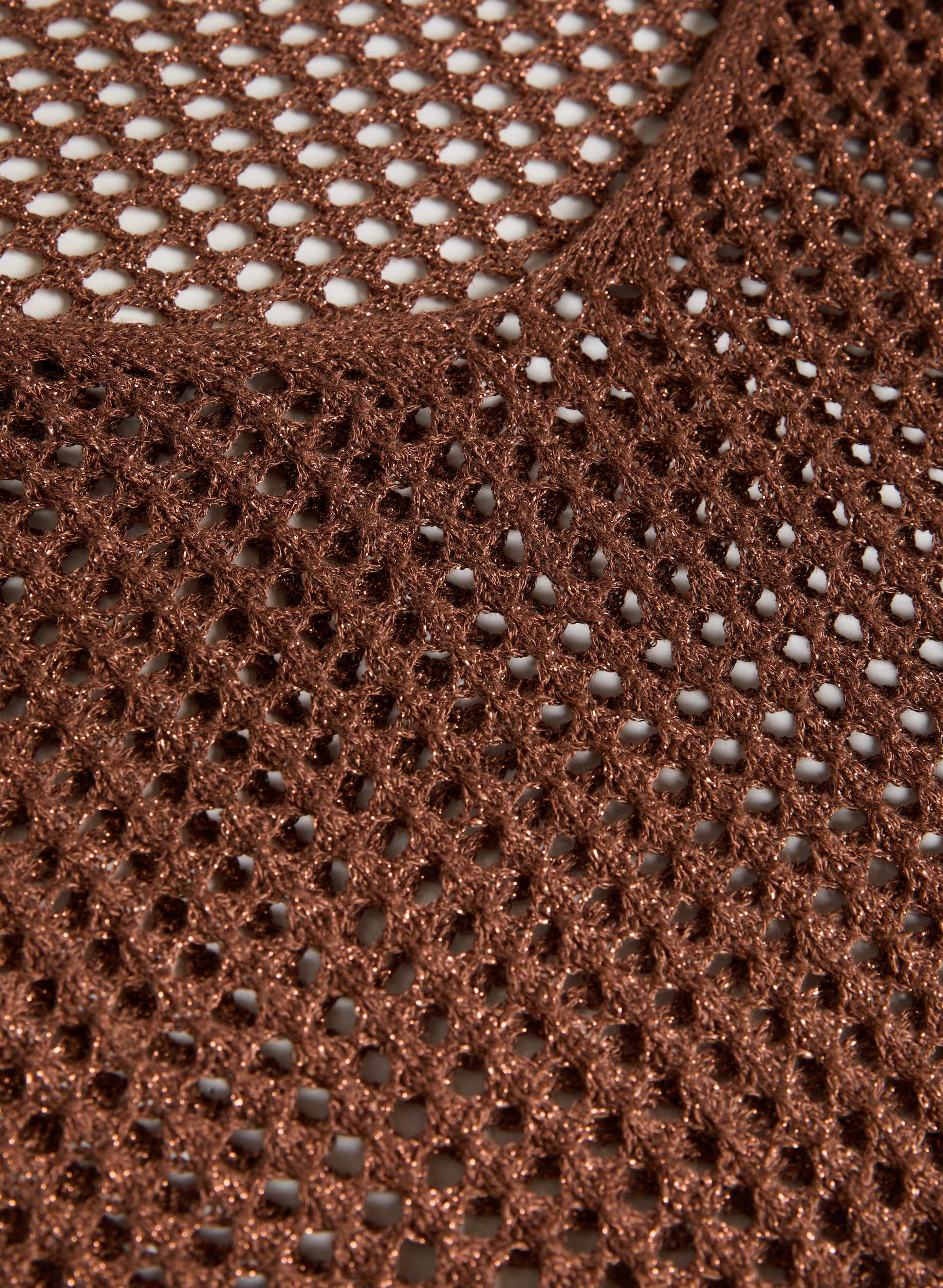 Lurex Open Knit Sweater - Image 6