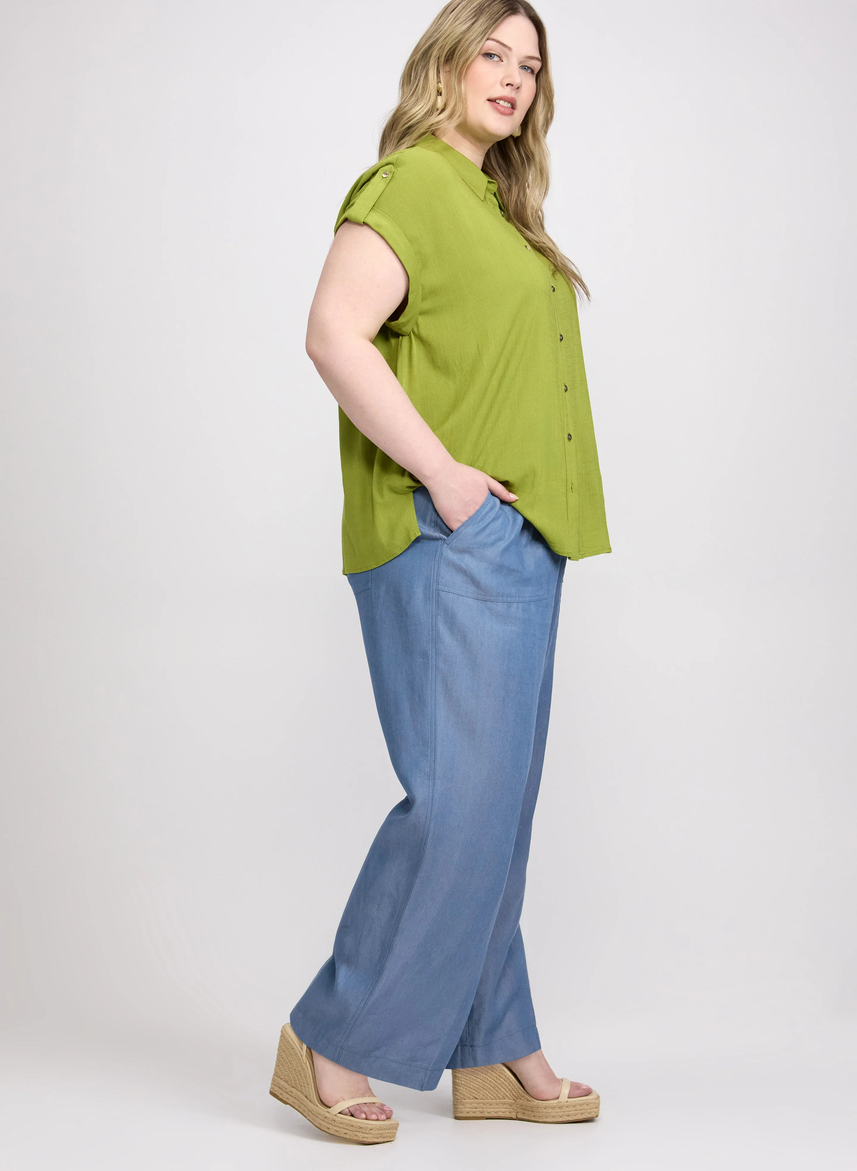 Lyocell Wide-Leg Pants - Image 5