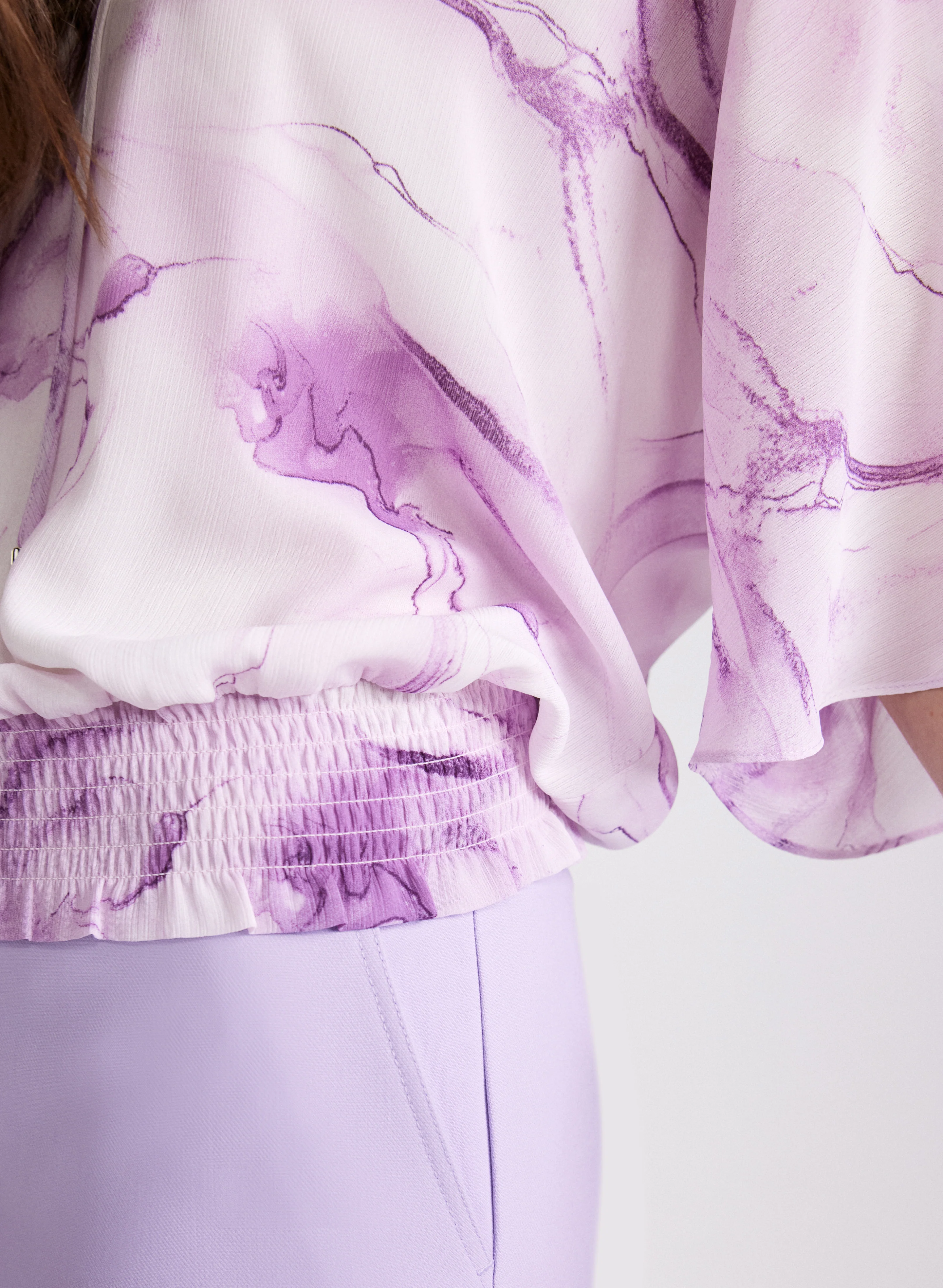 Marble Print Blouse - Image 5