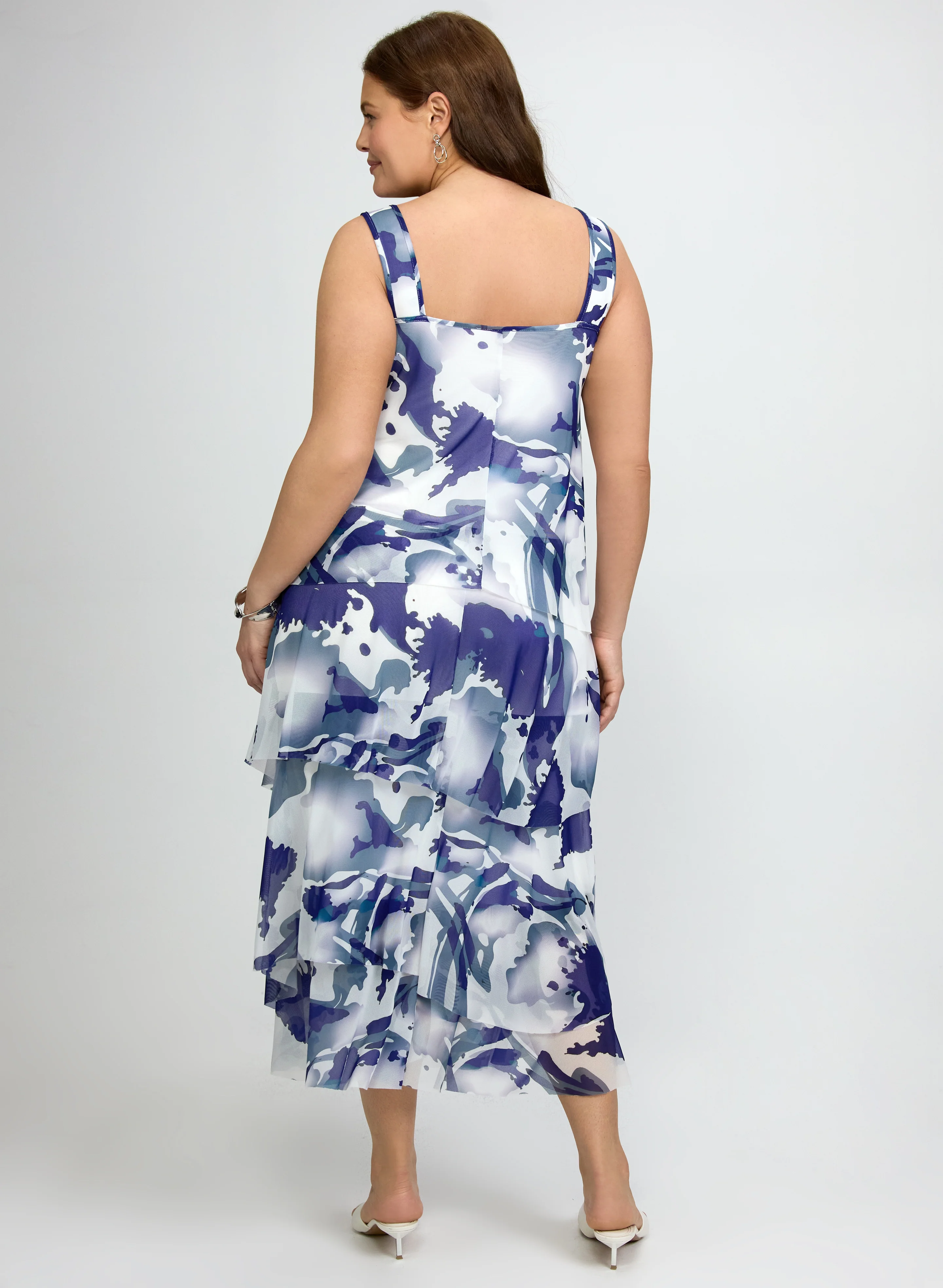 Marble Print Dress - Image 4