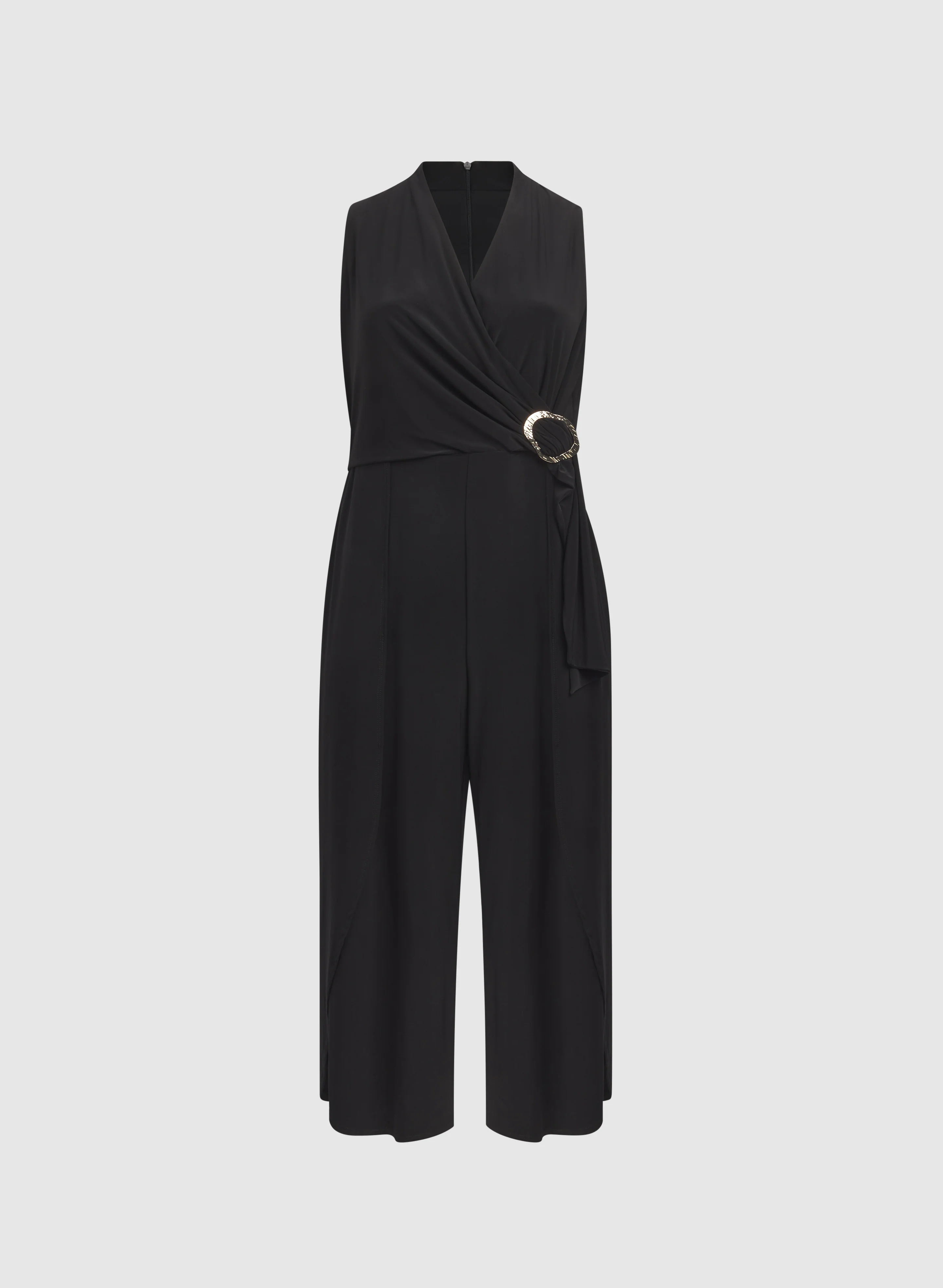 Melanie Lyne - Brooch Fastened Wrap-Over Jumpsuit - Image 5