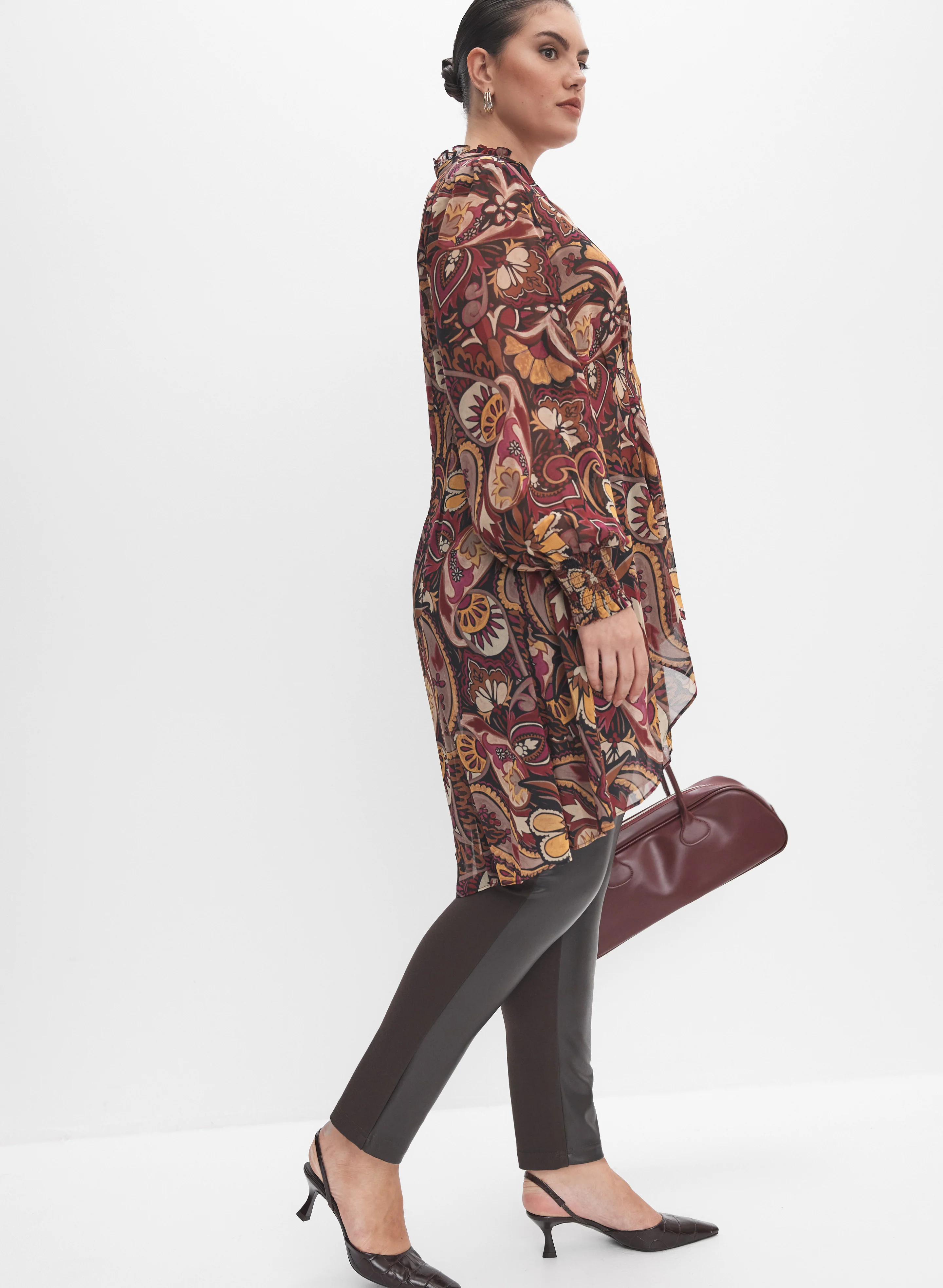Melanie Lyne - Chloe Vegan Leather Front Leggings - Image 3