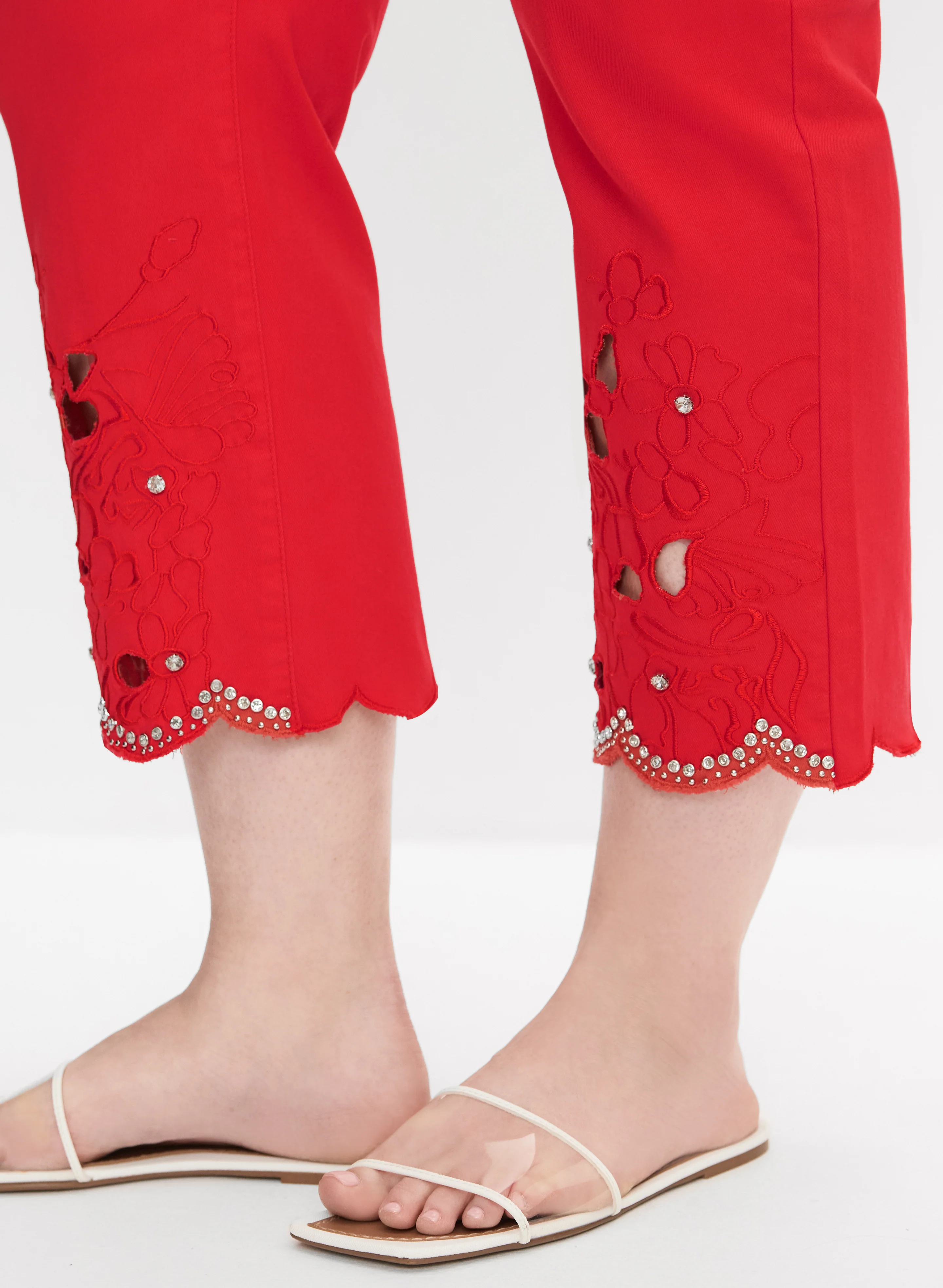 Melanie Lyne - Embroidered Straight-Leg Jeans - Image 2