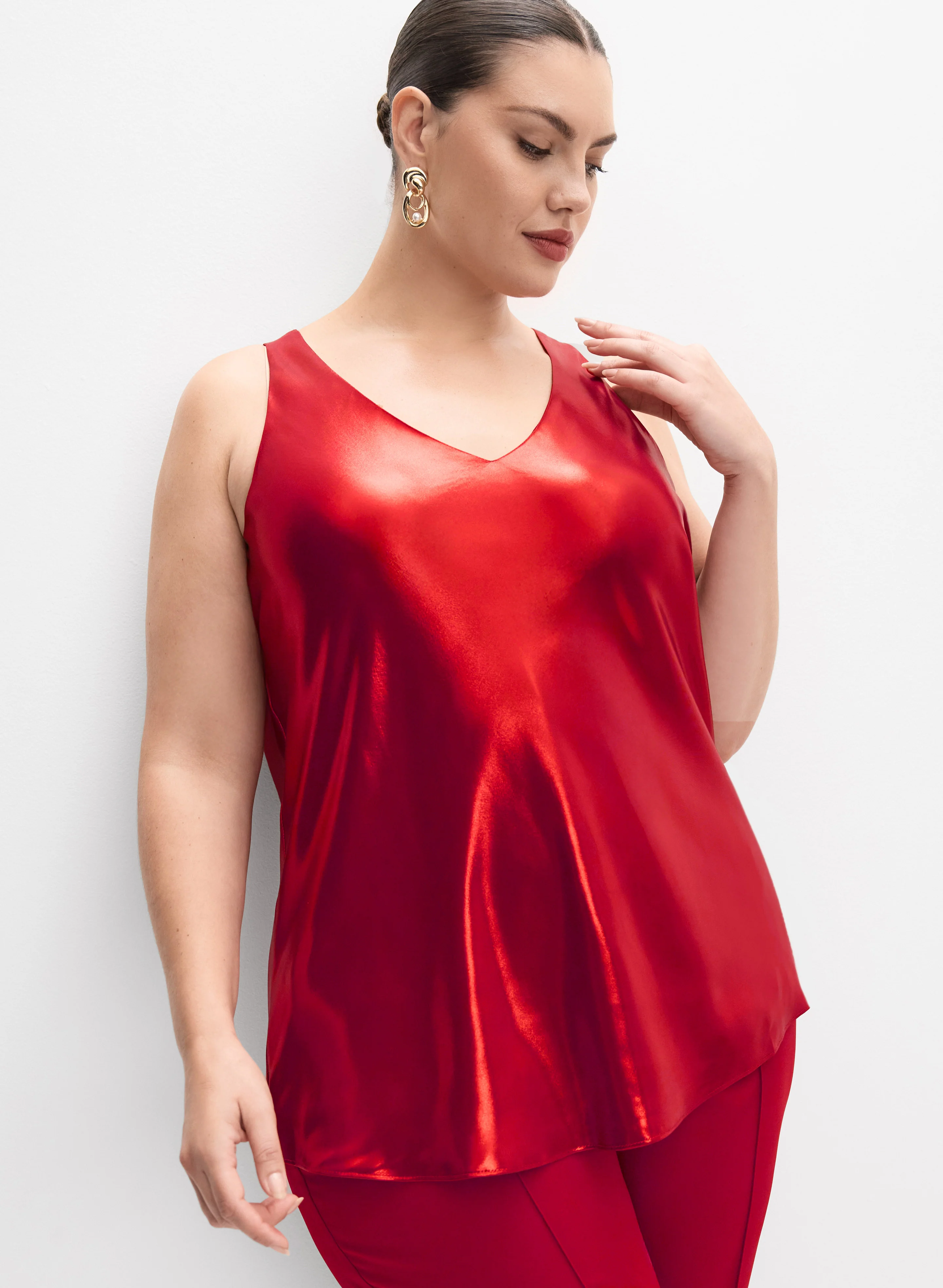 Melanie Lyne - Metallic Lamé Tank Top - Image 6
